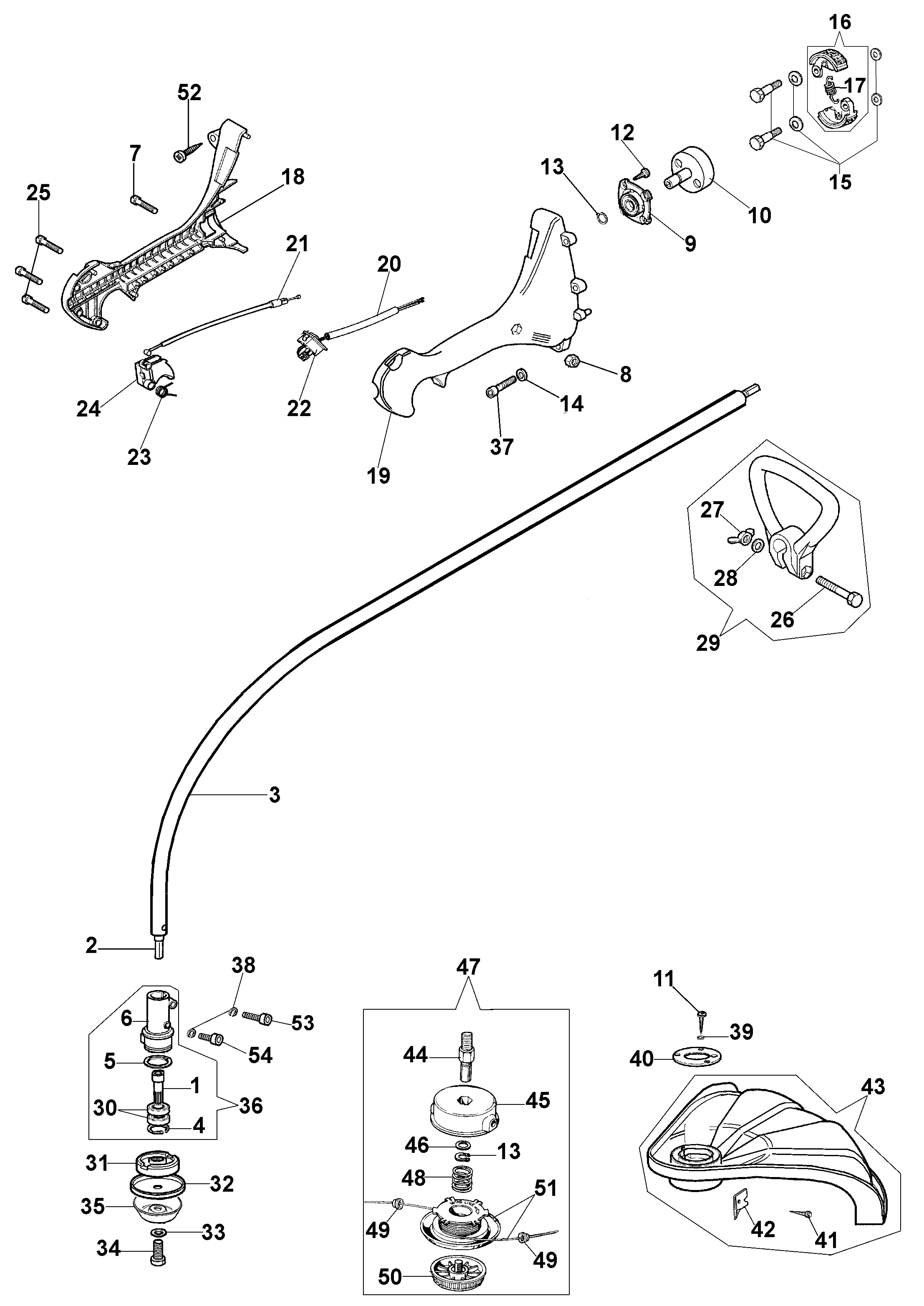 Vue éclatée 725 BL