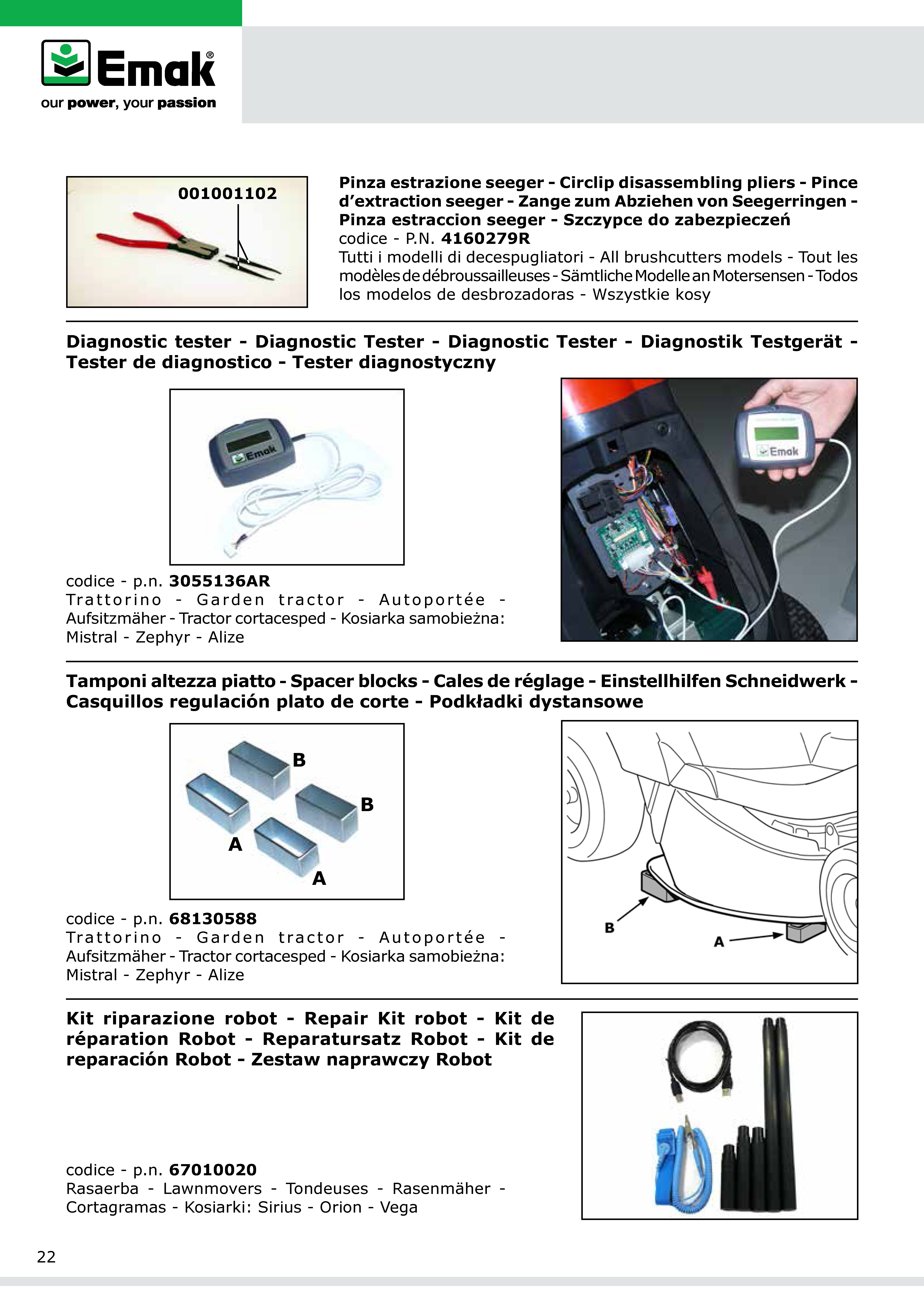 Vue éclatée Valigetta attrezzi completa