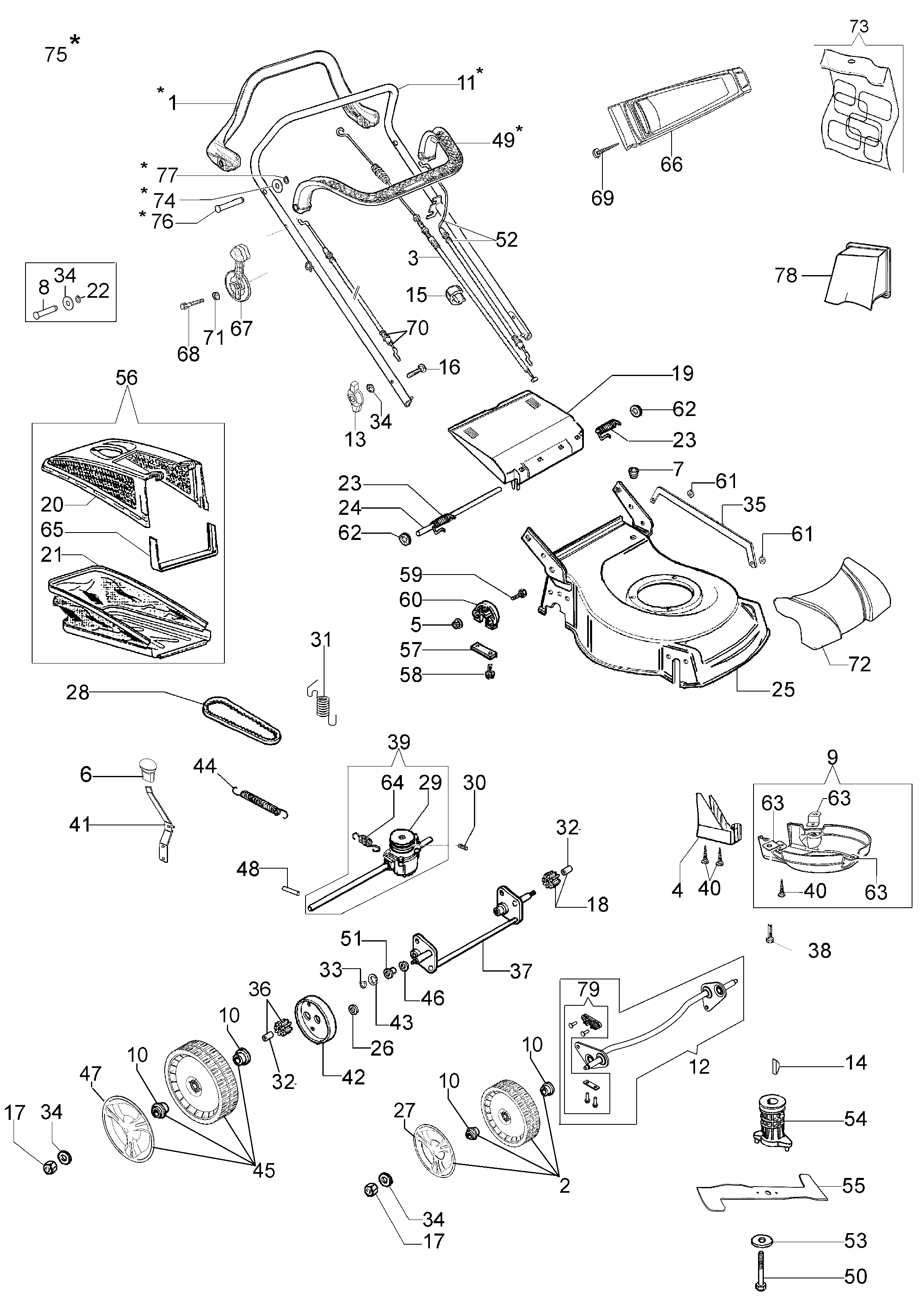 Vue éclatée G 53 THX COMFORT