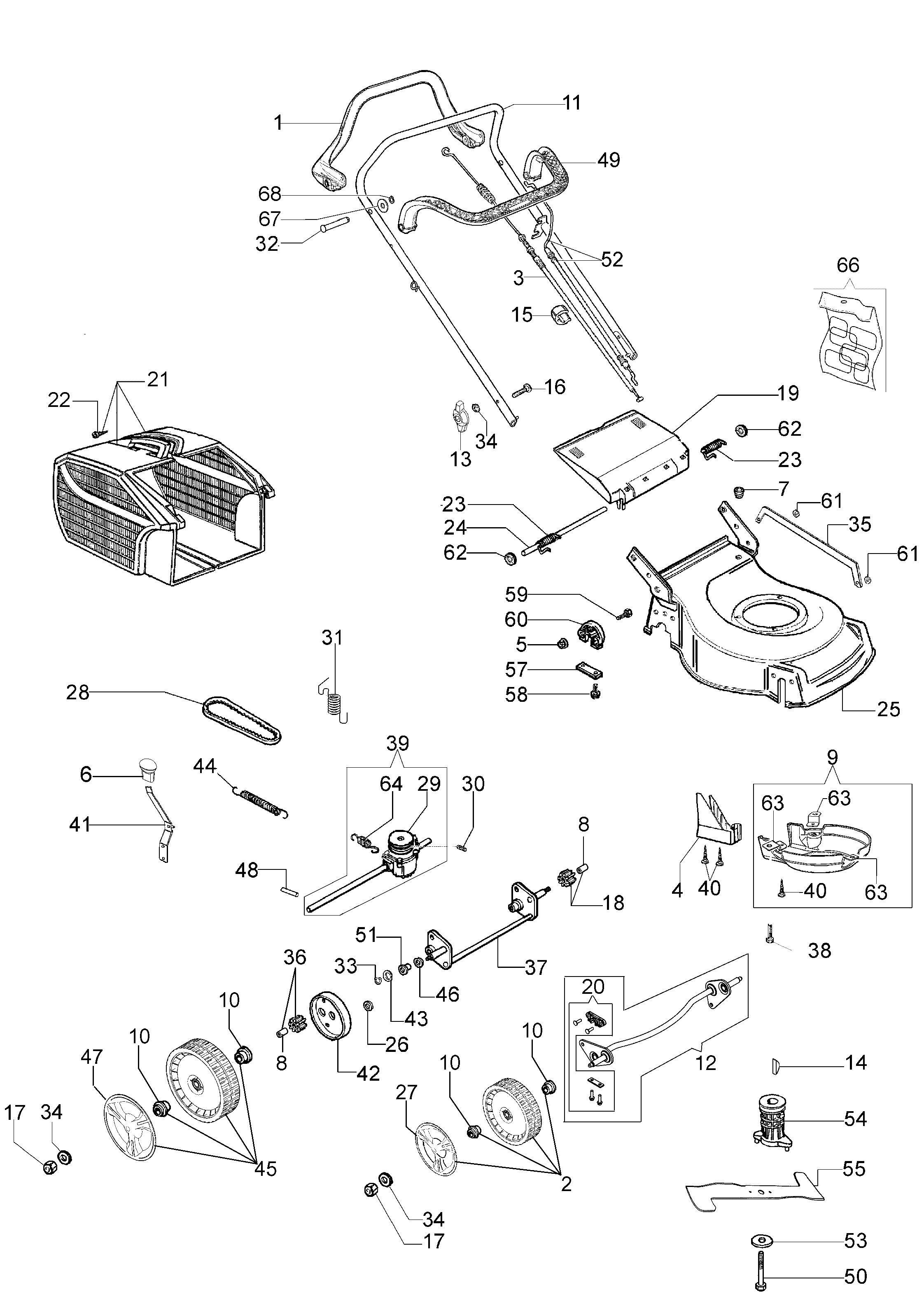 Vue éclatée G 48 TB COMFORT