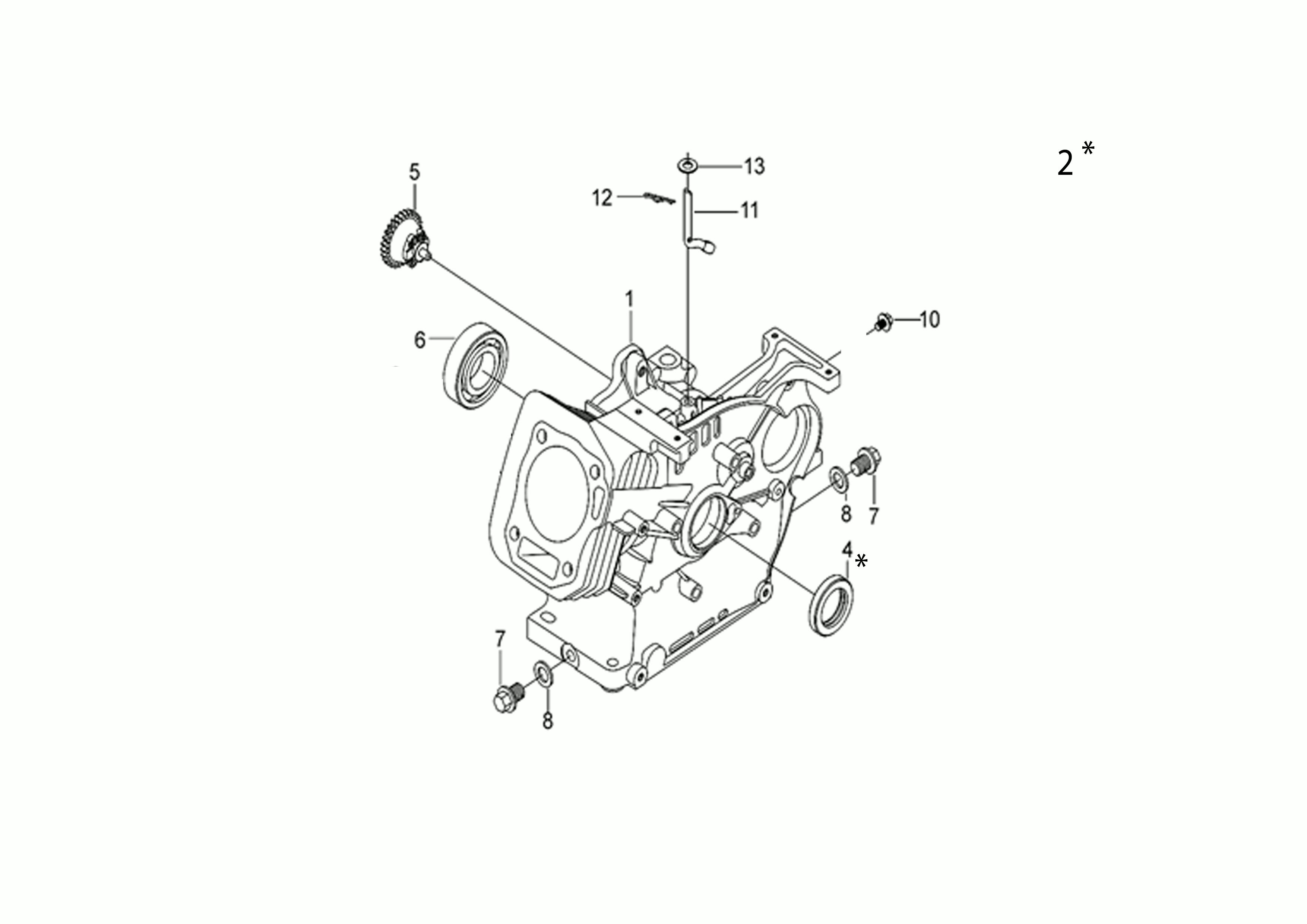 Vue éclatée Moteur K800 H (EURO 5)