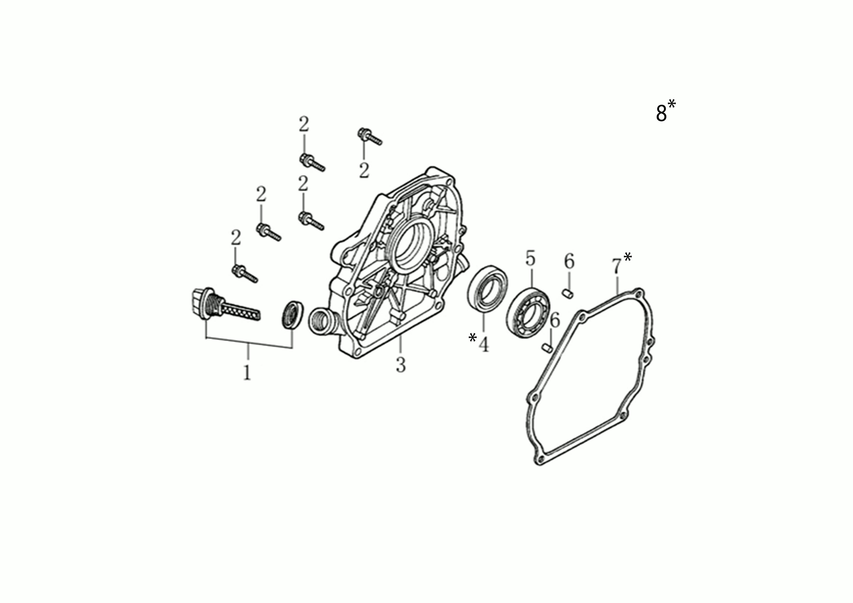 Vue éclatée Moteur K800 H (EURO 5)