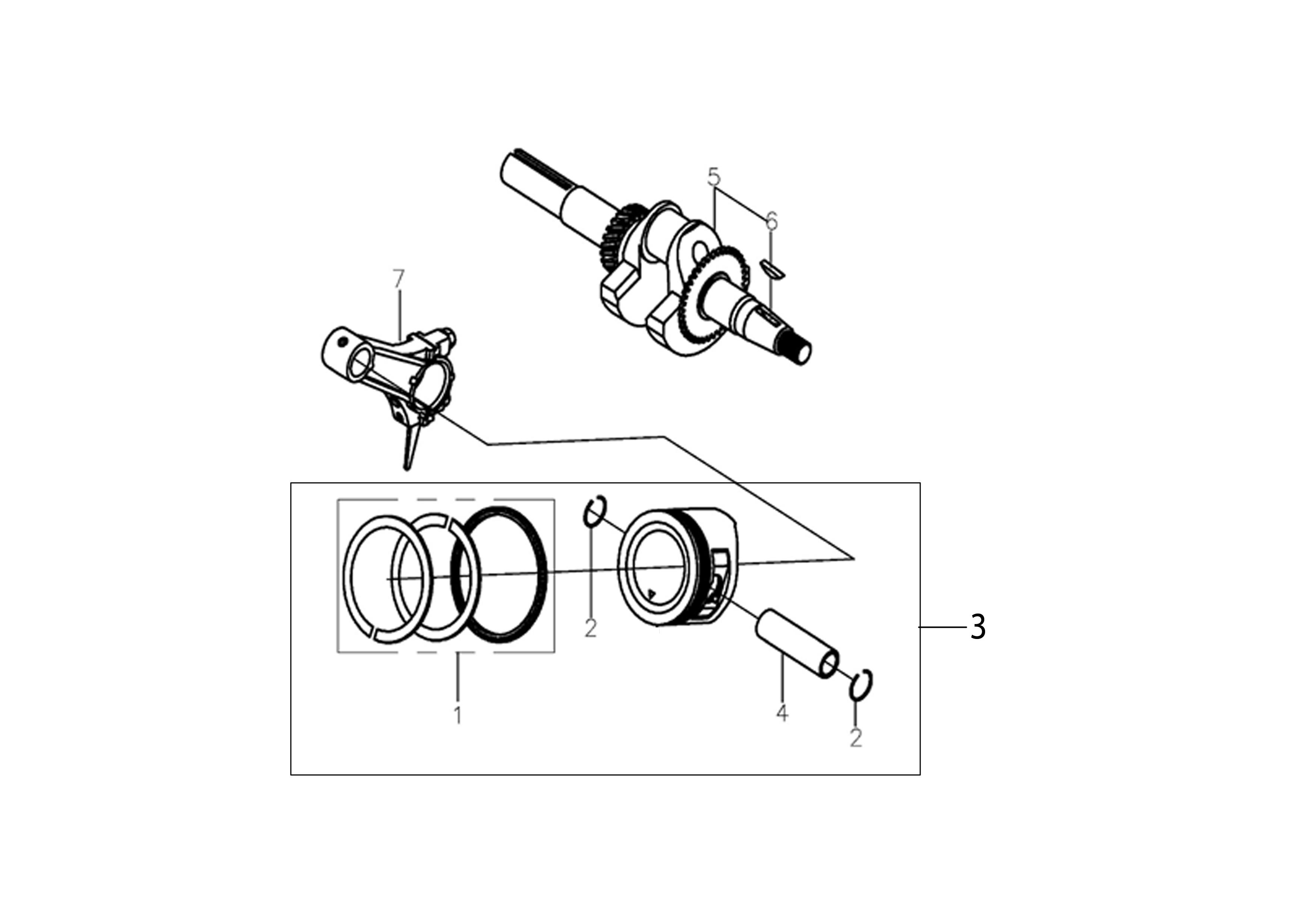 Vue éclatée Moteur K800 H (EURO 5)