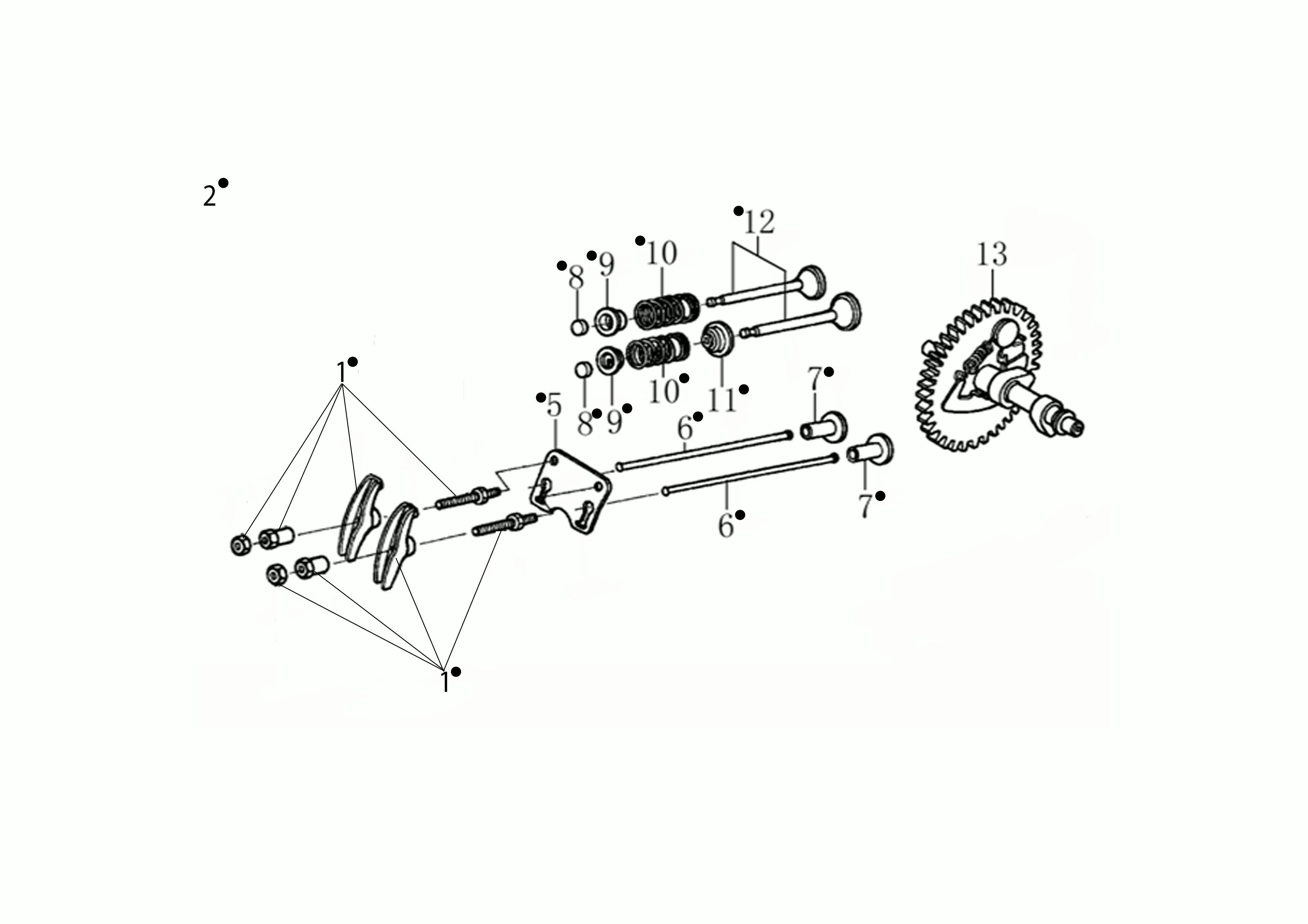 Vue éclatée Moteur K800 H (EURO 5)