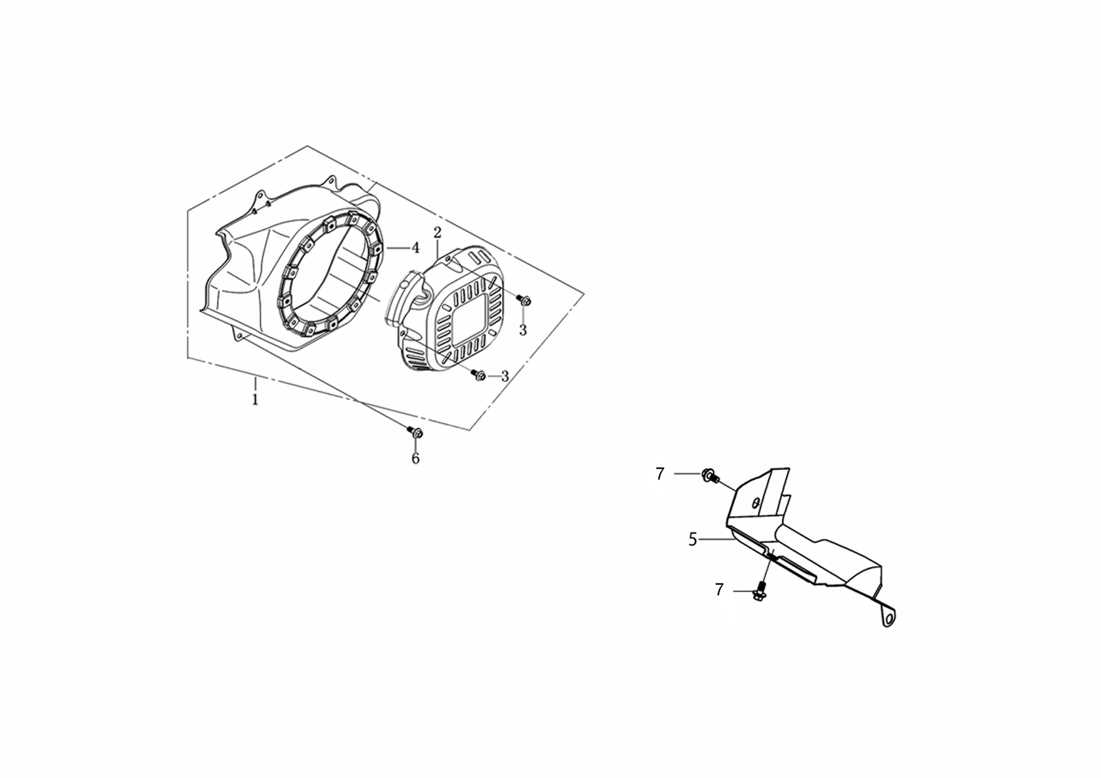 Vue éclatée Moteur K800 H (EURO 5)