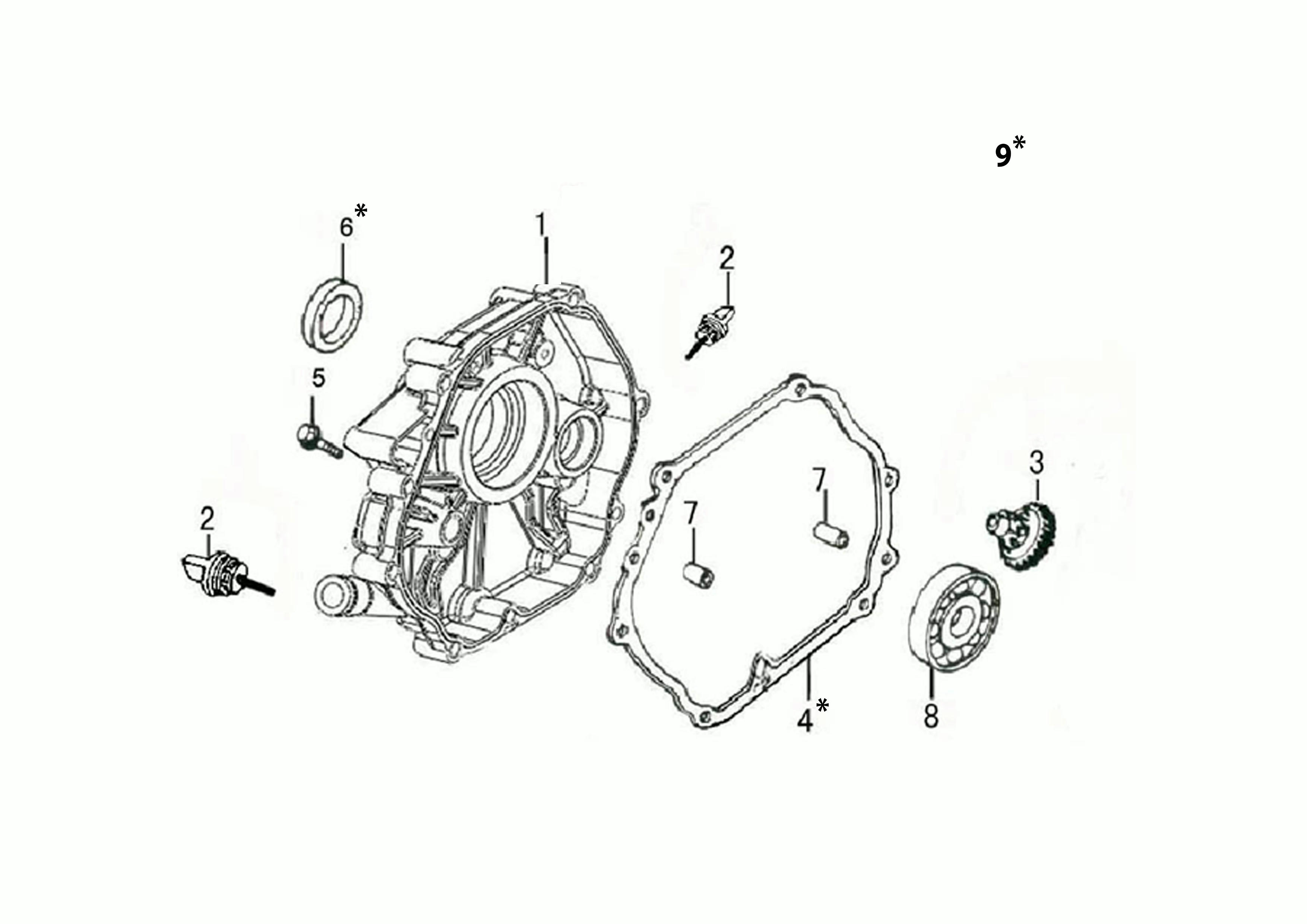 Vue éclatée Moteur K1100 H