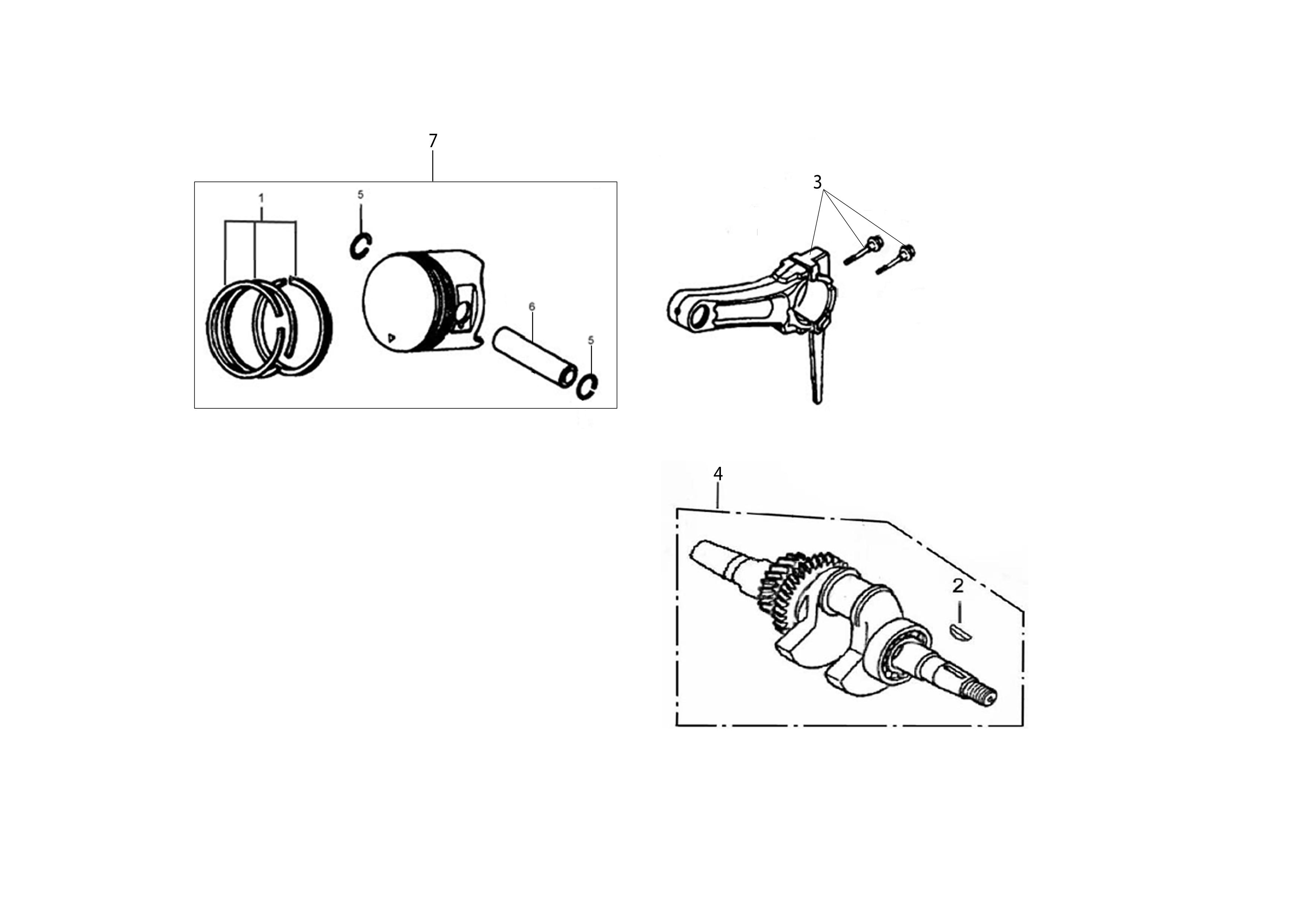 Vue éclatée Moteur K1100 H
