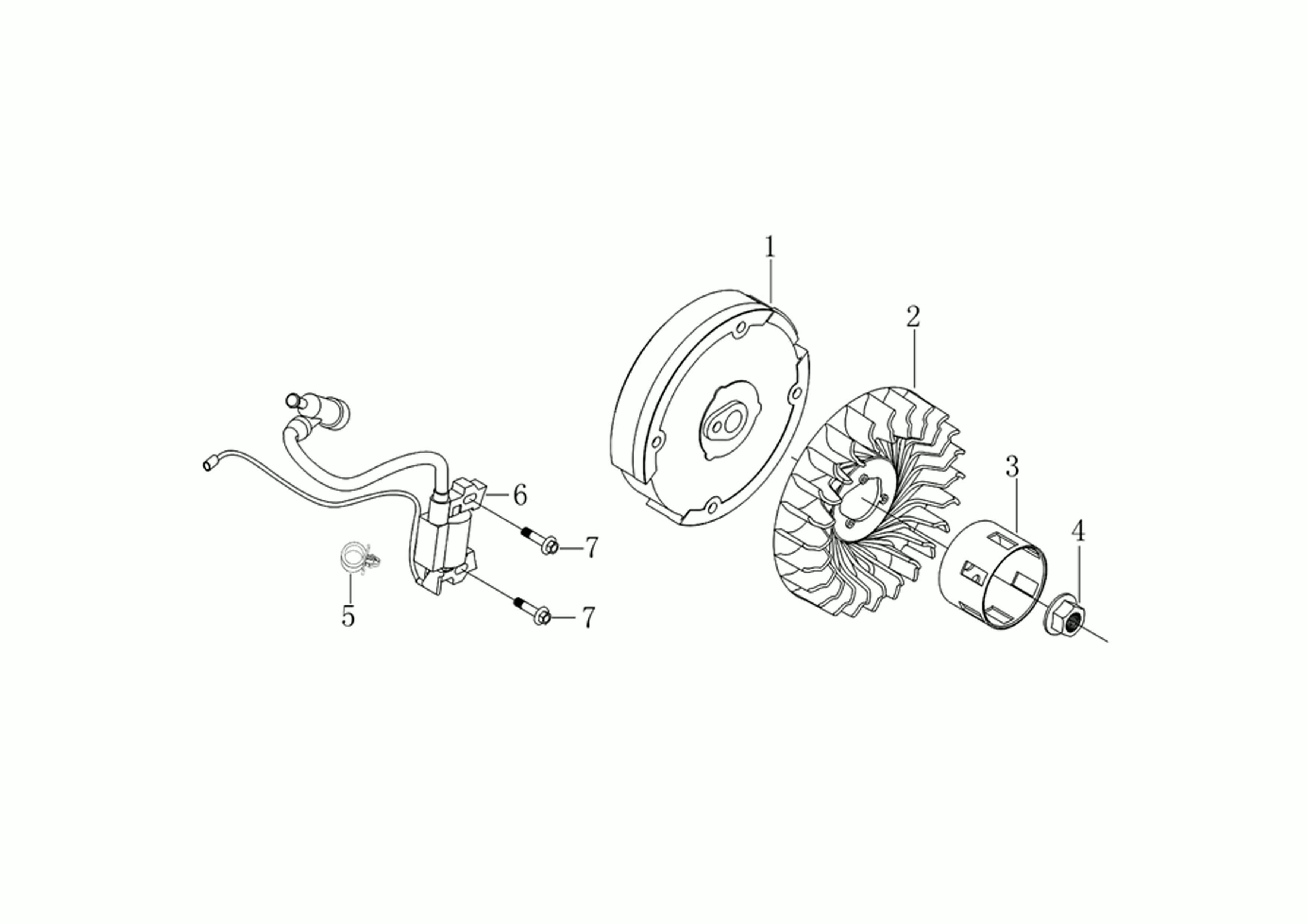 Vue éclatée Moteur K1100 H