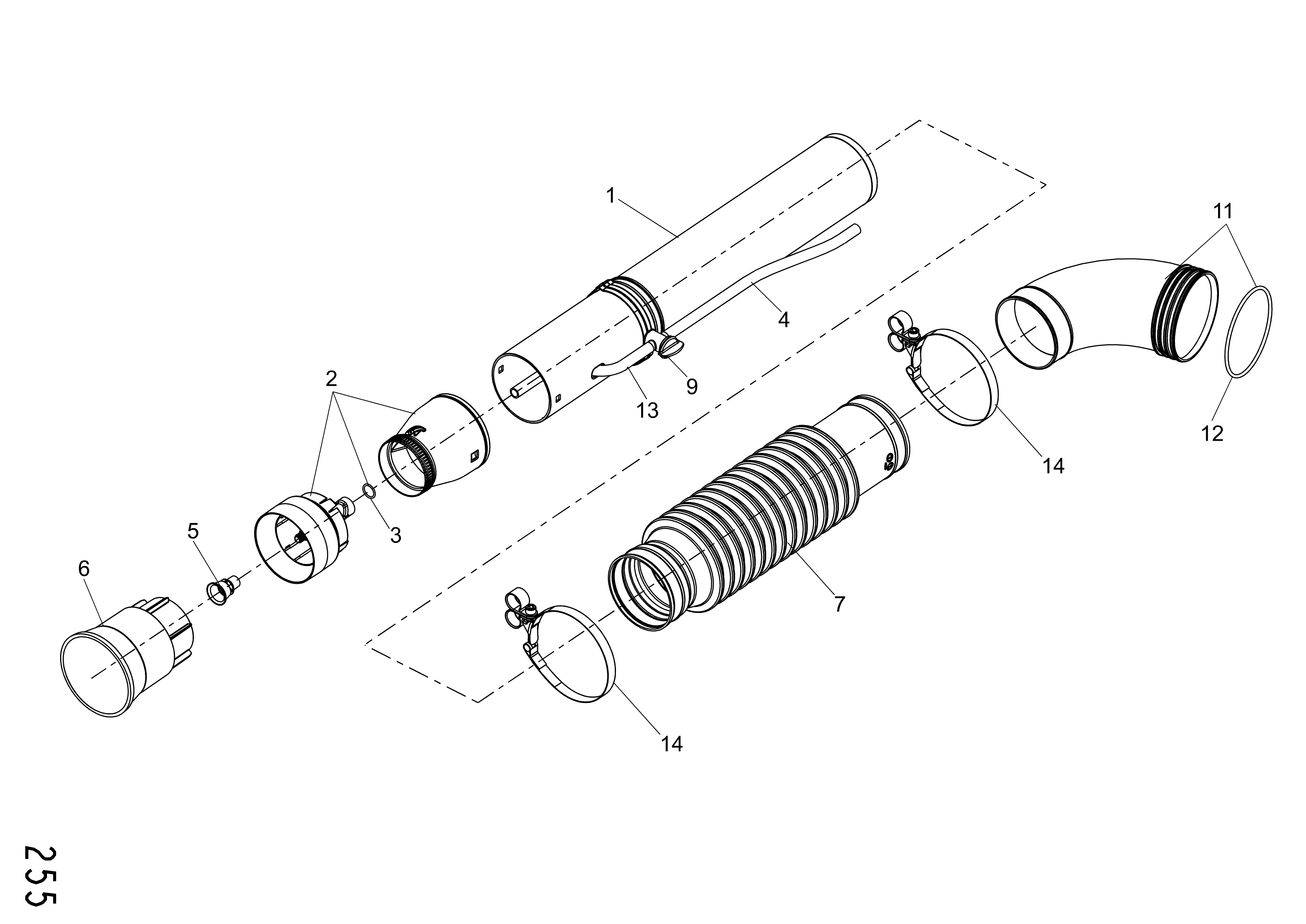 Vue éclatée MB 900