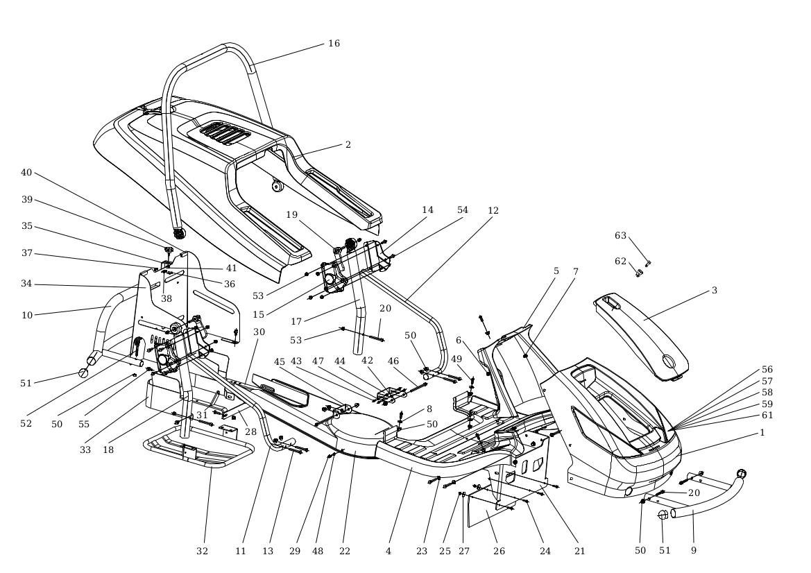 Vue éclatée APACHE 92 EVO Cat.2020
