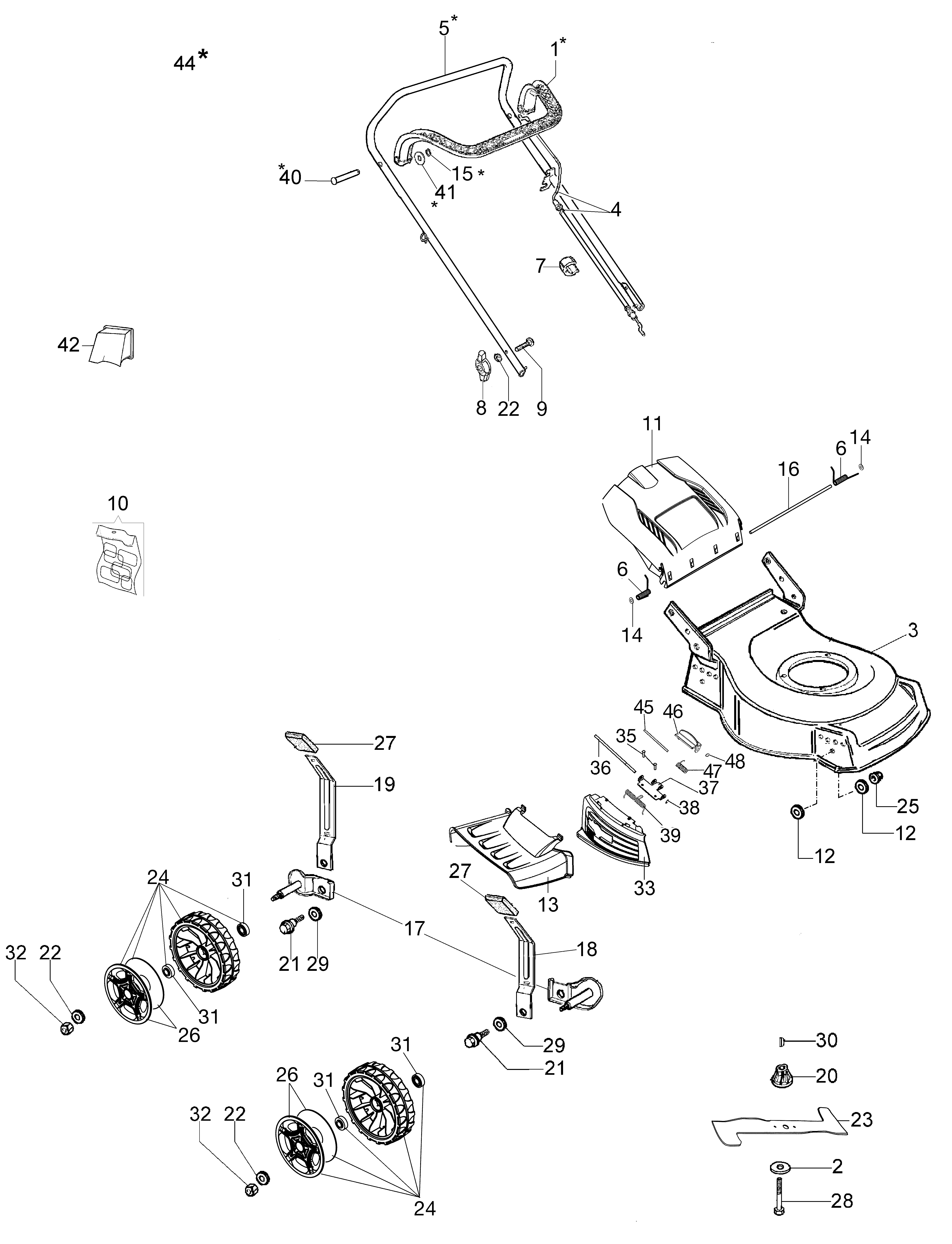 Vue éclatée G 48 PK COMFORT SD (K 605) EURO 5