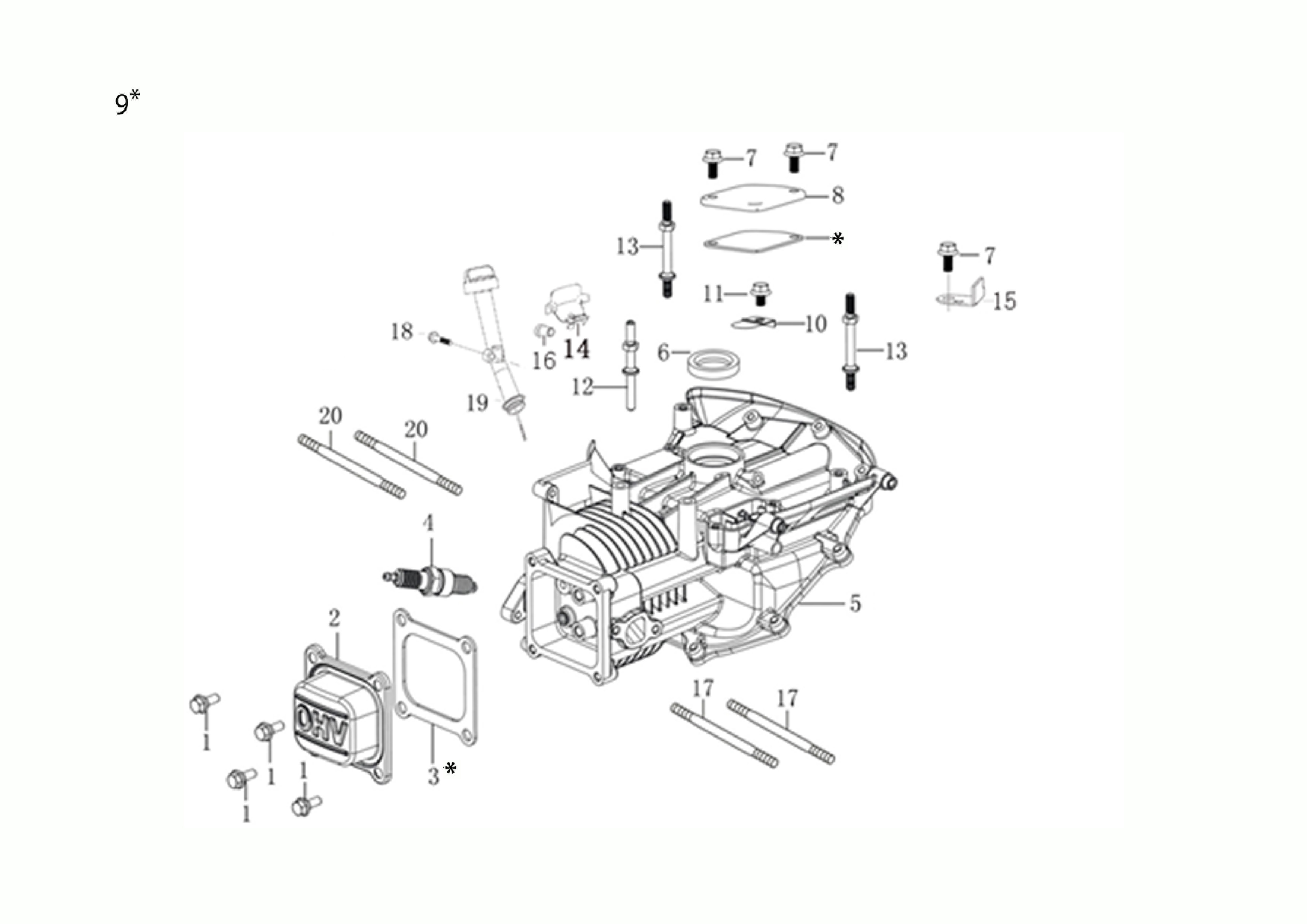Vue éclatée CR 340 K (K655 HF)
