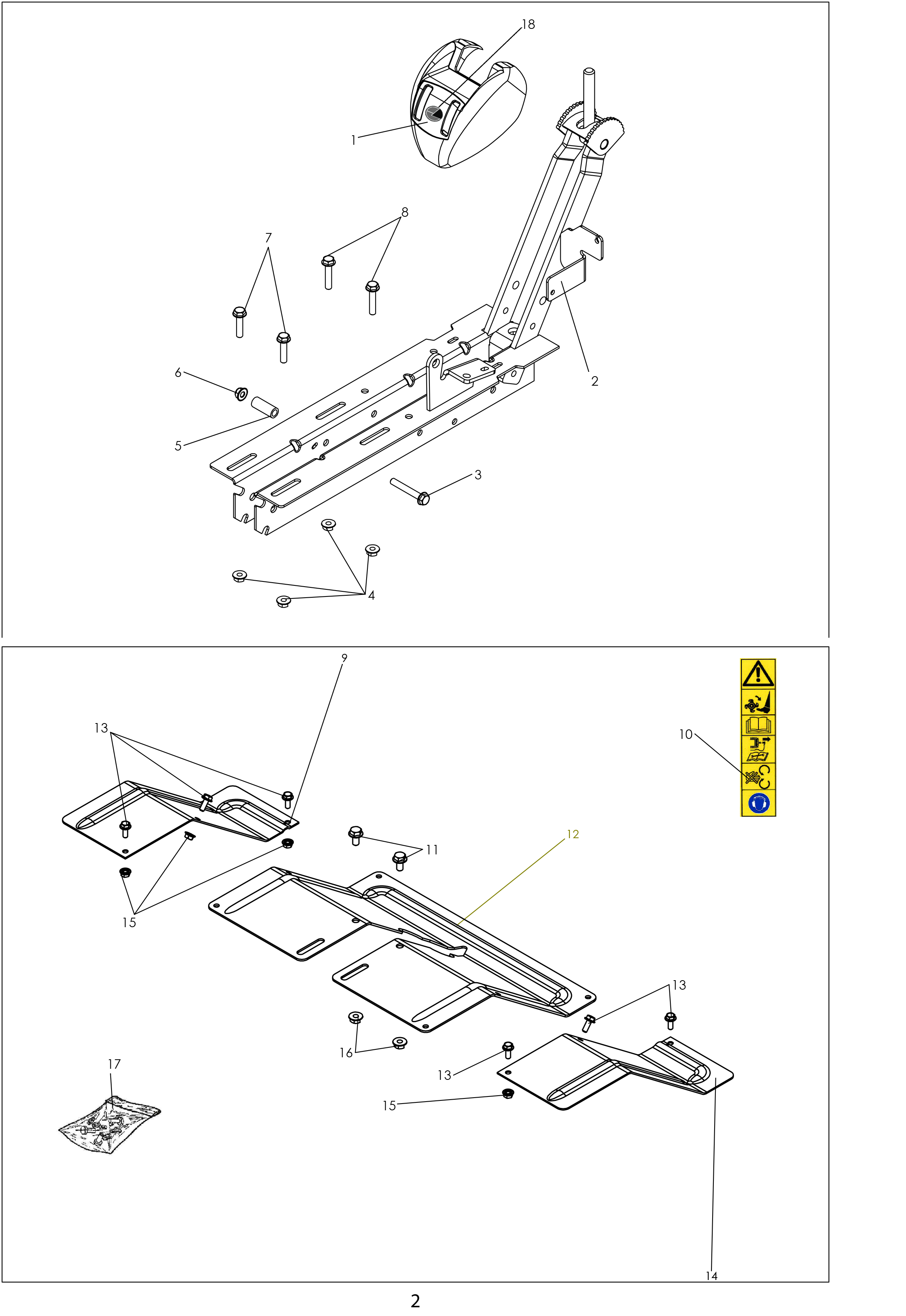 Vue éclatée MH 7 DE