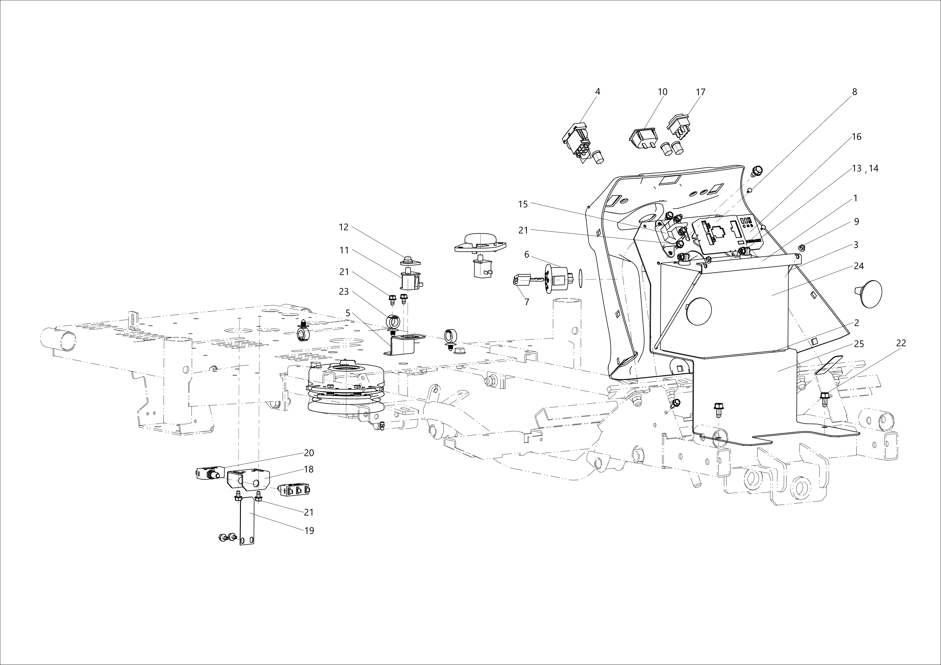 Vue éclatée APACHE 92 EVO (23VANGUARD) Cat. 2024