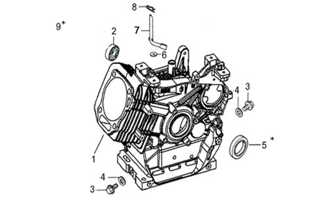 Vue éclatée Moteur à double arbre K1100H