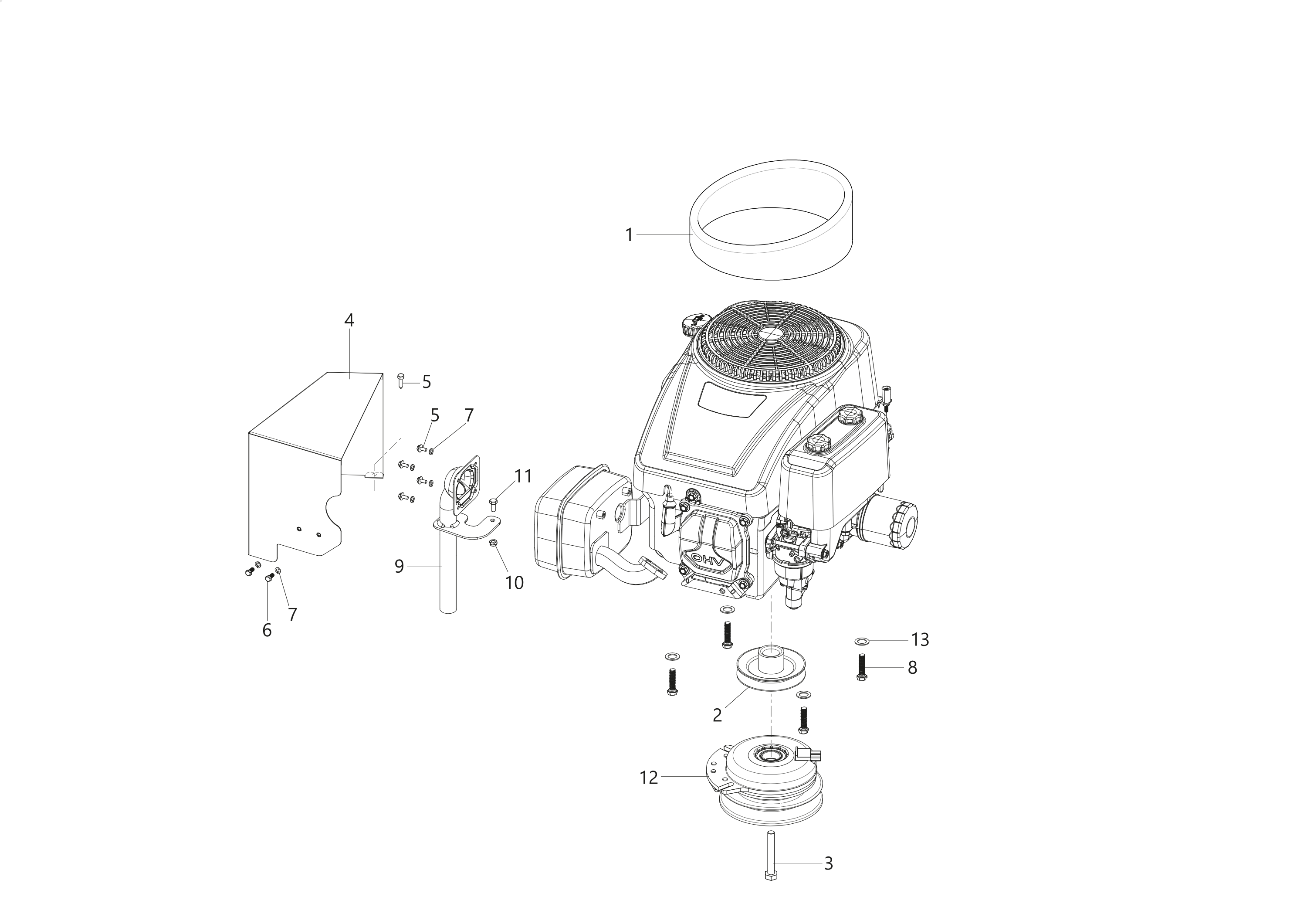 Vue éclatée MISTRAL 72/12,5 K H (3in1) (K1250) EURO 5