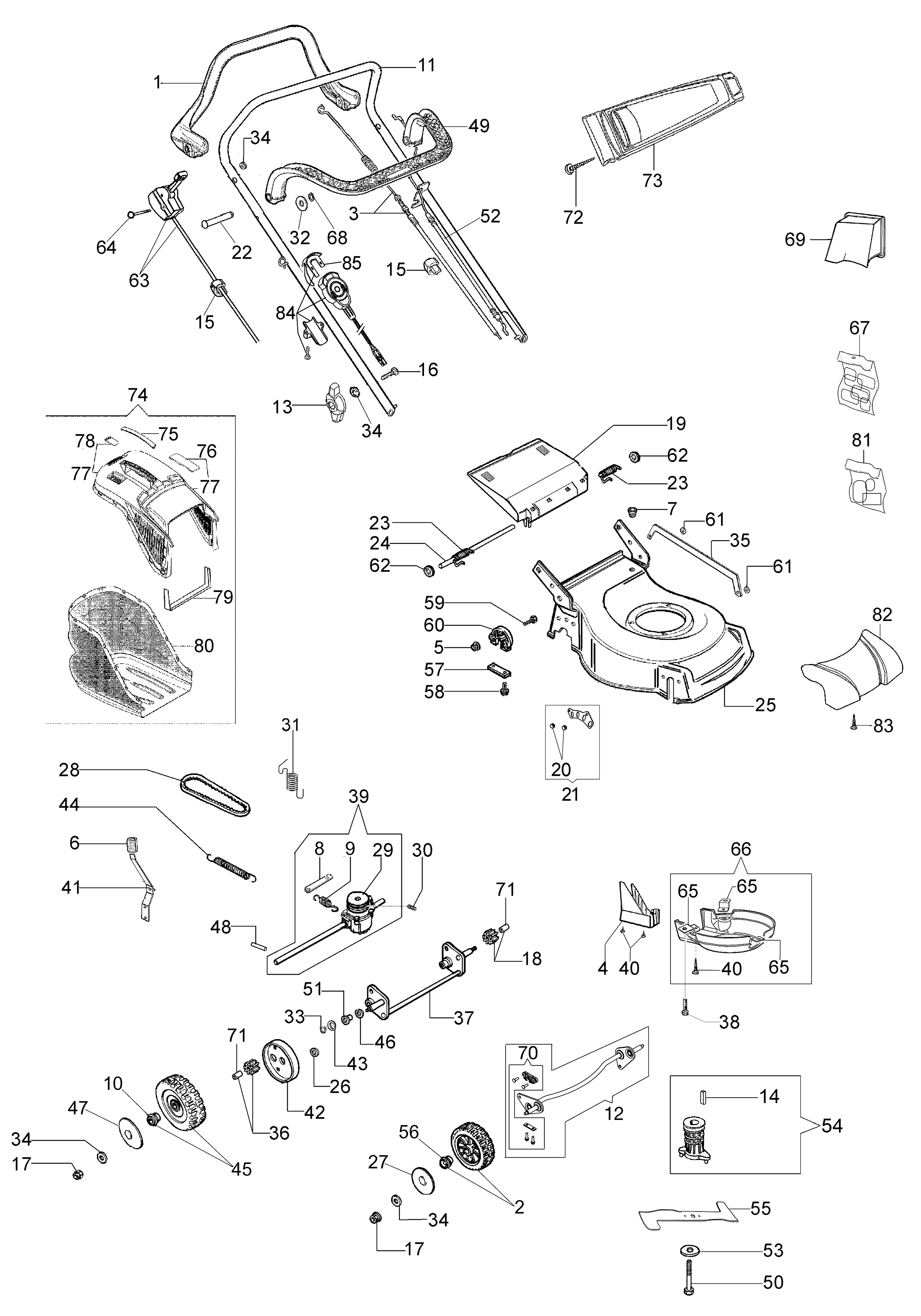 Vue éclatée G 53 TKE COMFORT PLUS (K655LI) EURO 5
