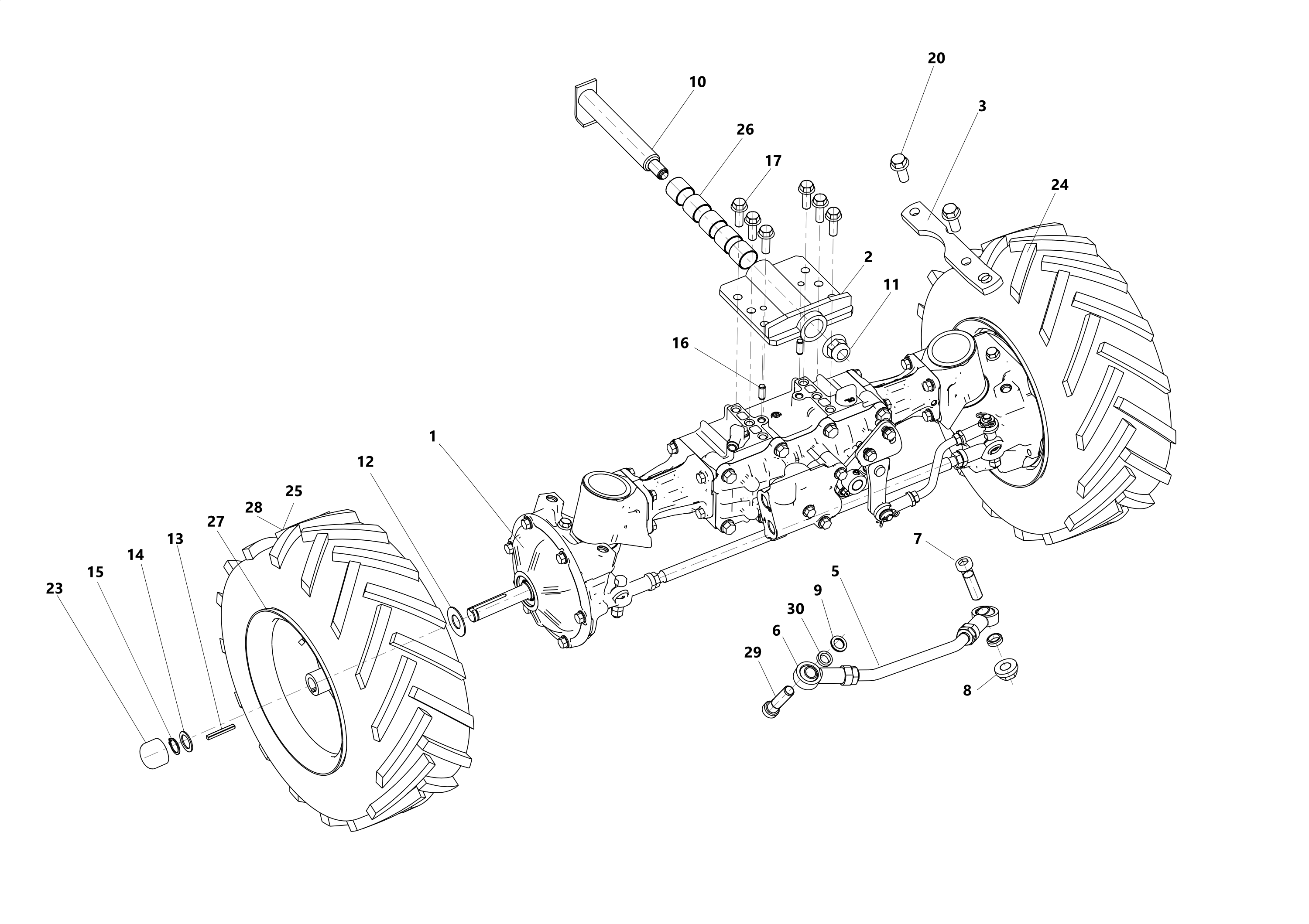 Vue éclatée APACHE 92 PRO 4WD Cat 2025