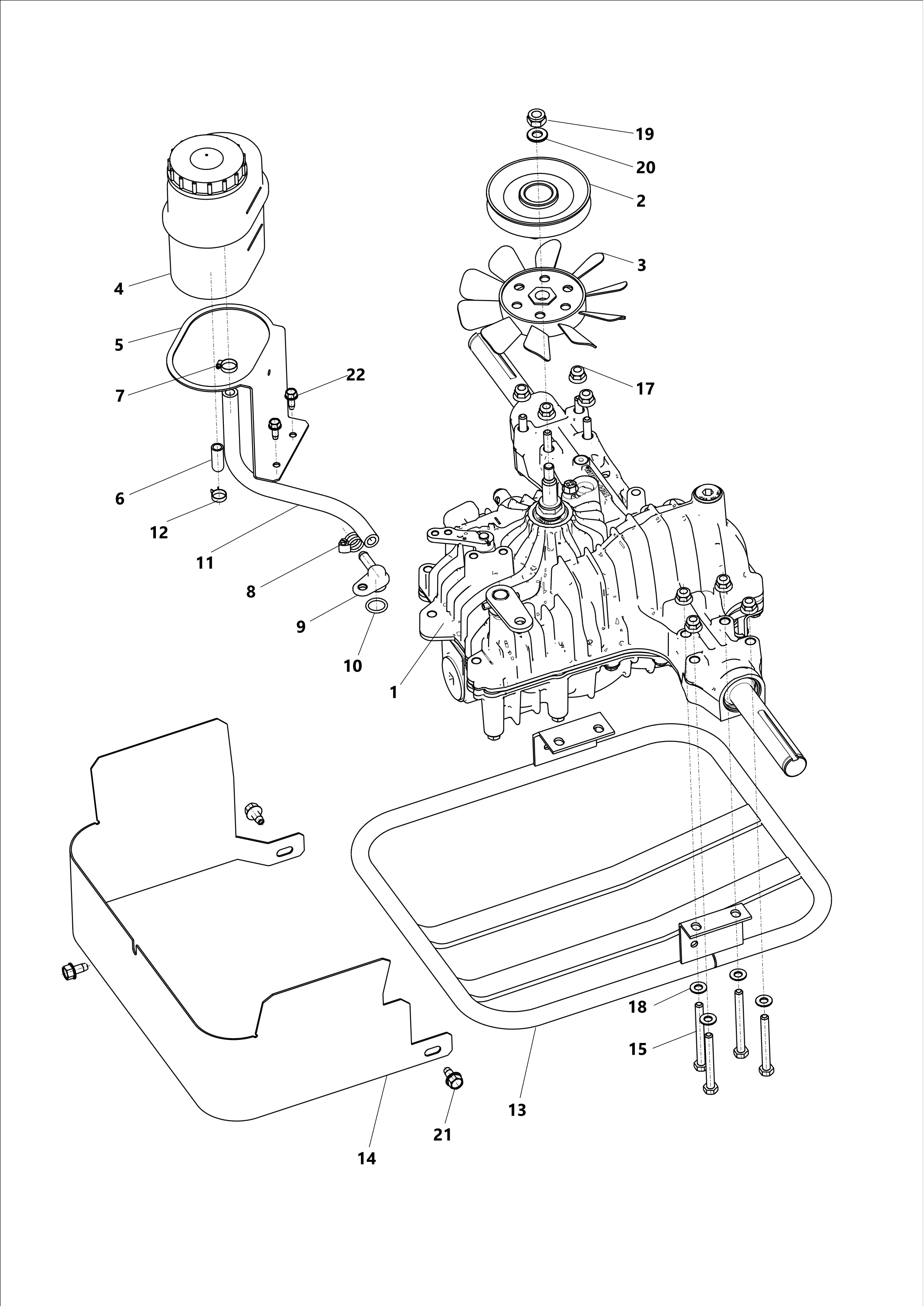 Vue éclatée APACHE 92 PRO 2WD Cat 2025
