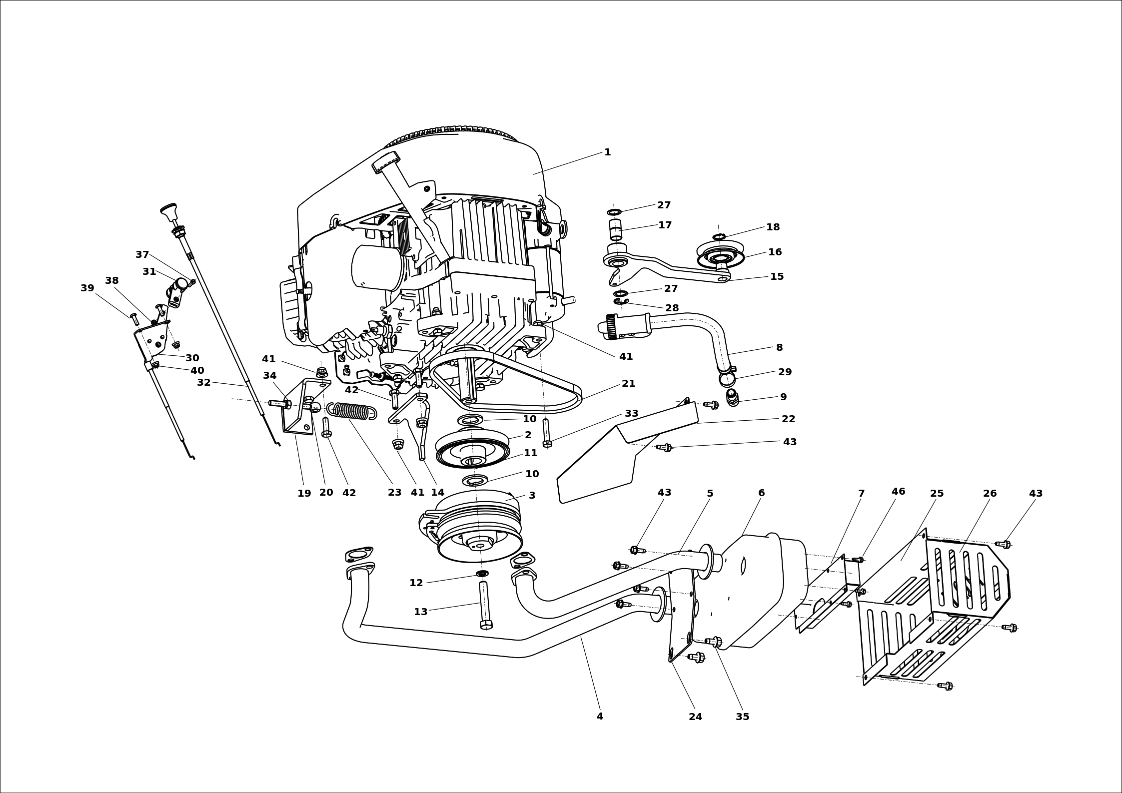 Vue éclatée APACHE 92 PRO 2WD K Cat 2025
