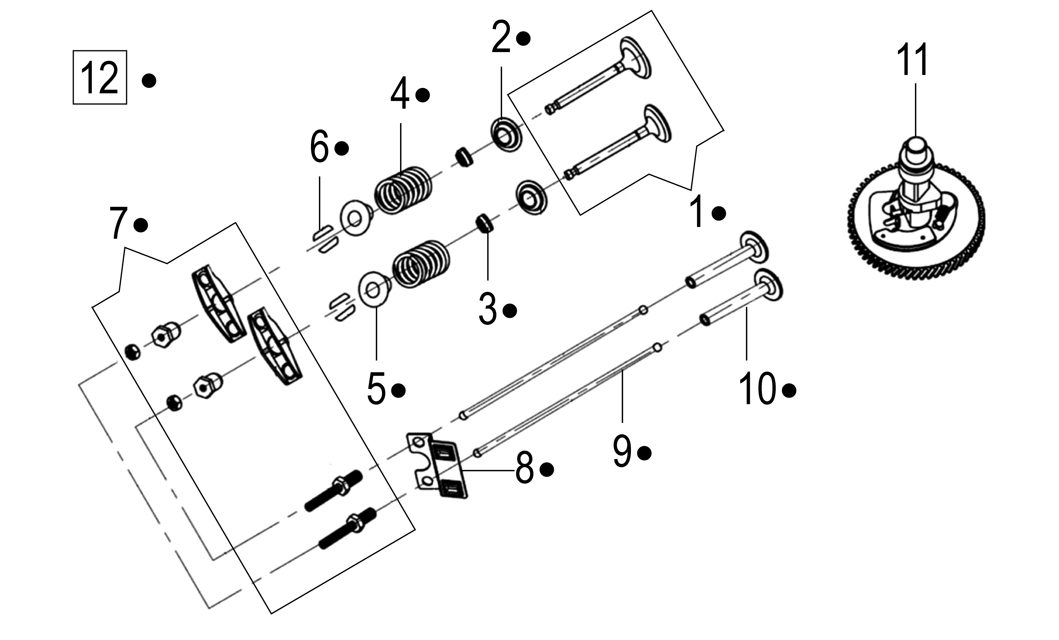Vue éclatée Moteur K1250 (EURO5)