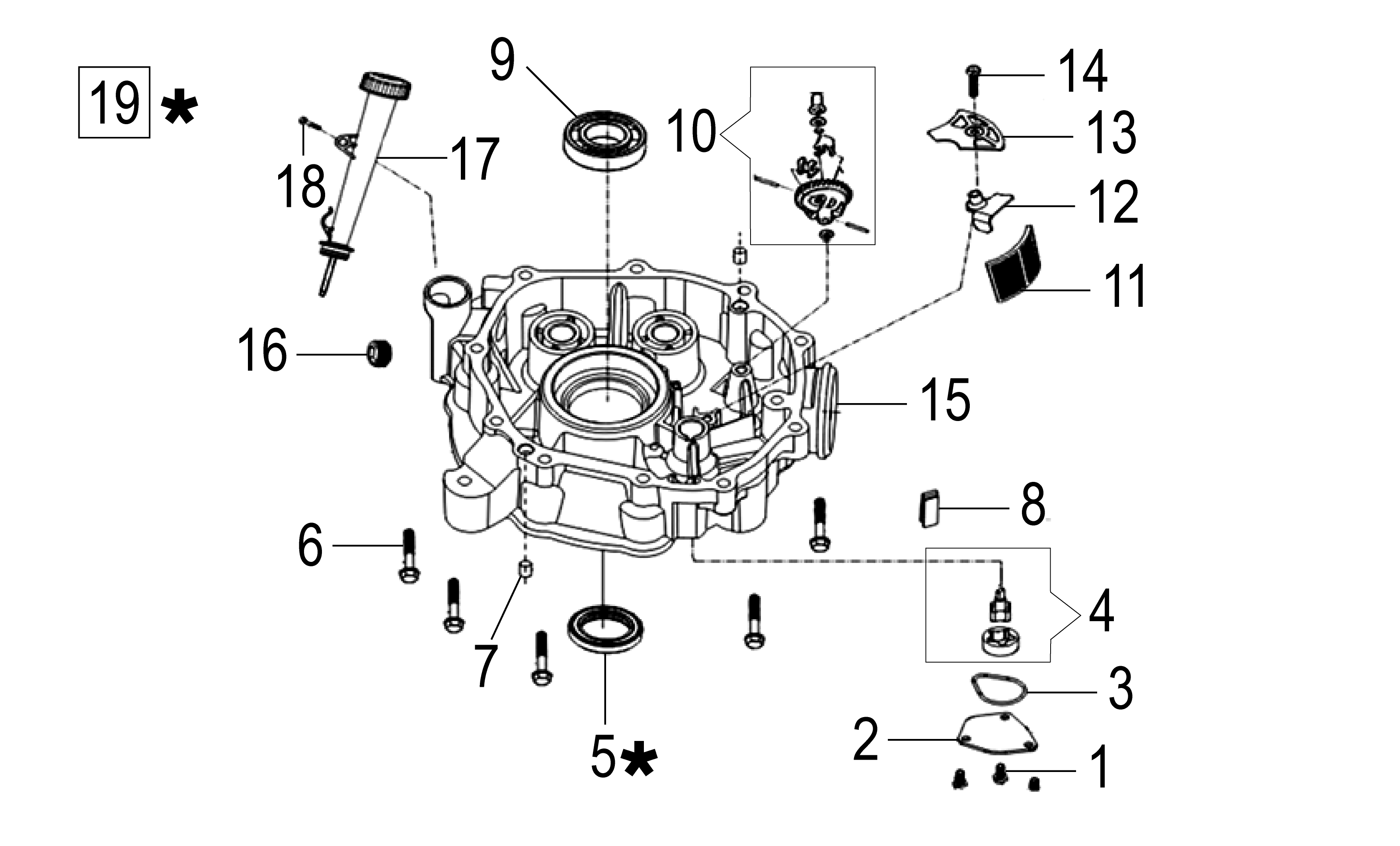 Vue éclatée Moteur K1450 (EURO5)