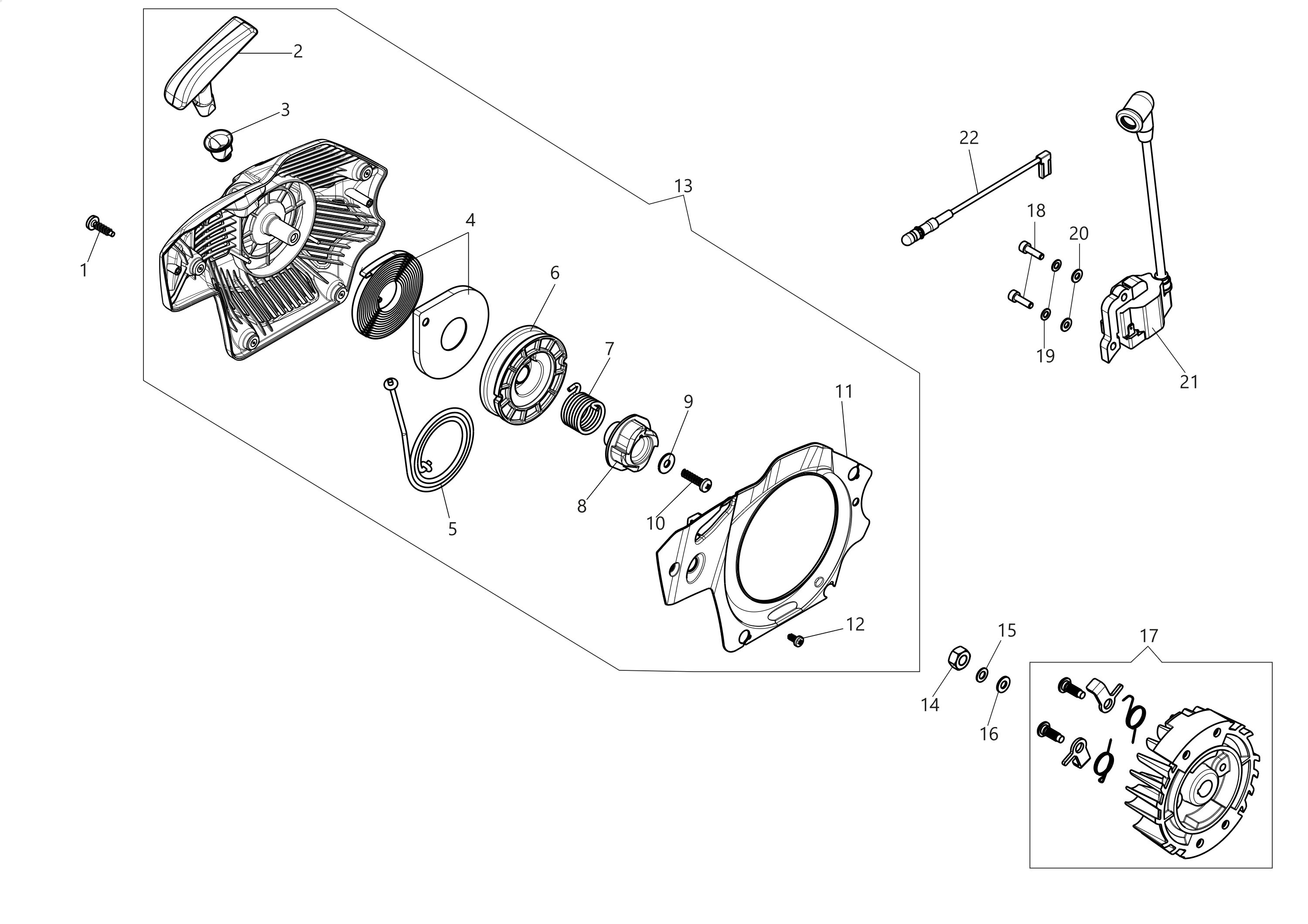 Vue éclatée GSH 370