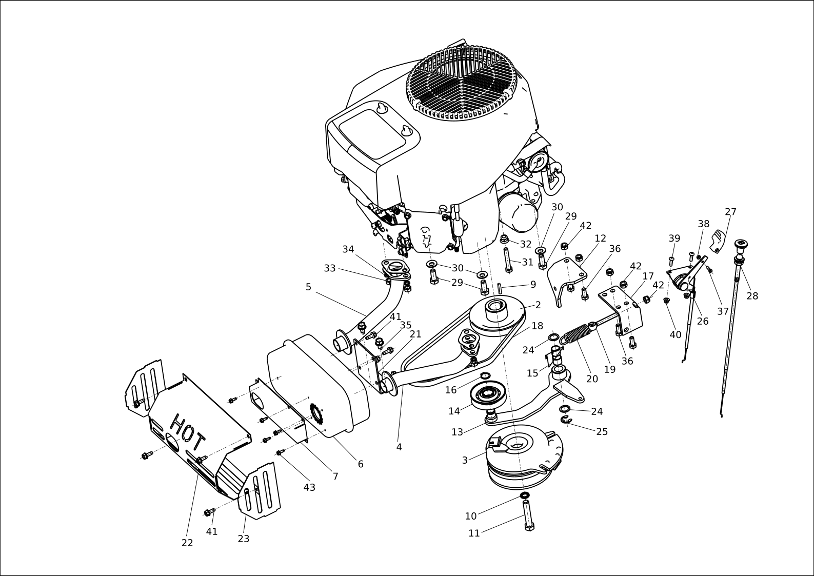 Vue éclatée APACHE 85 2WD K2000 until 02/ 2026