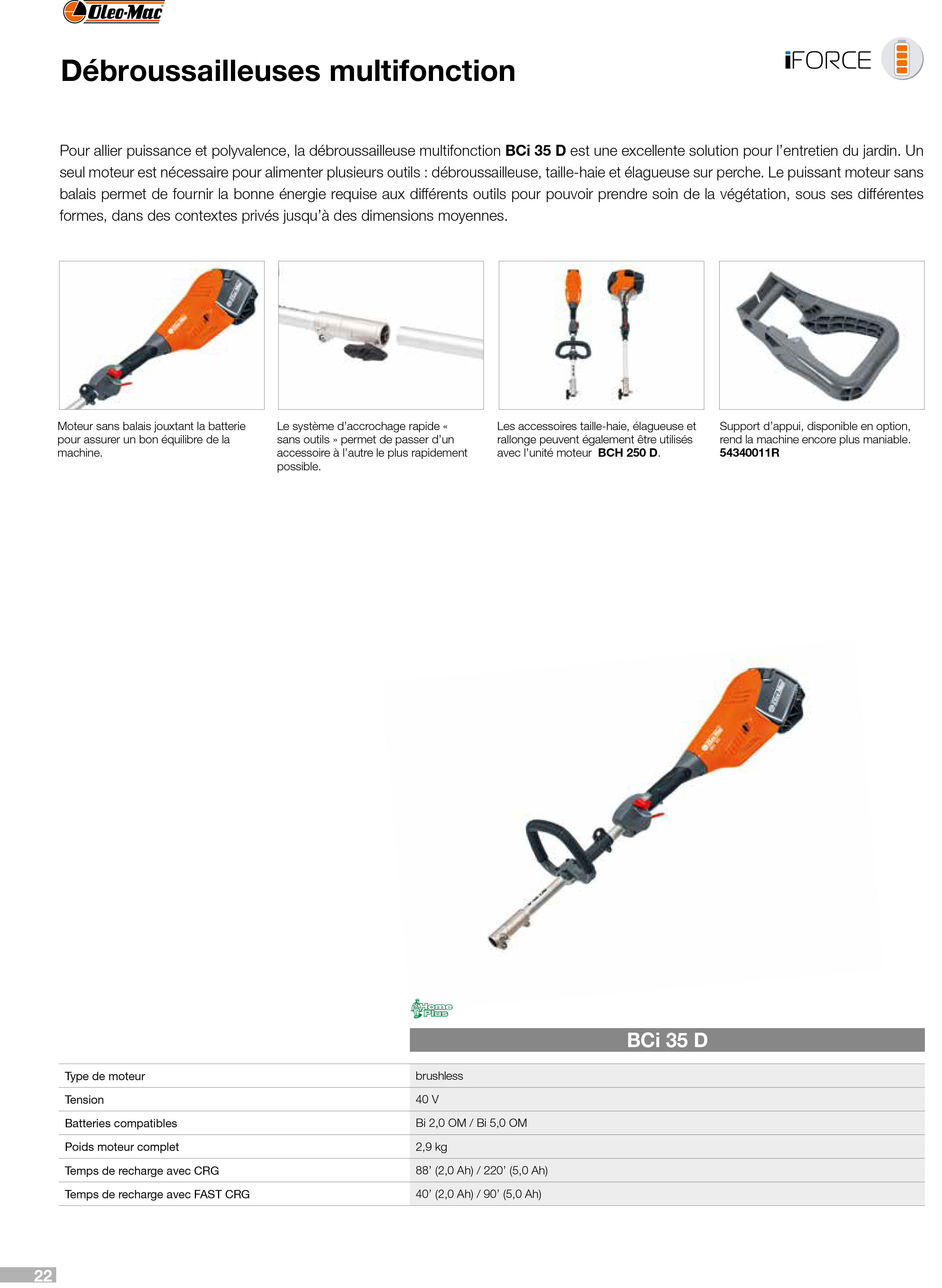 Vue éclatée Accessori per prodotti a batteria