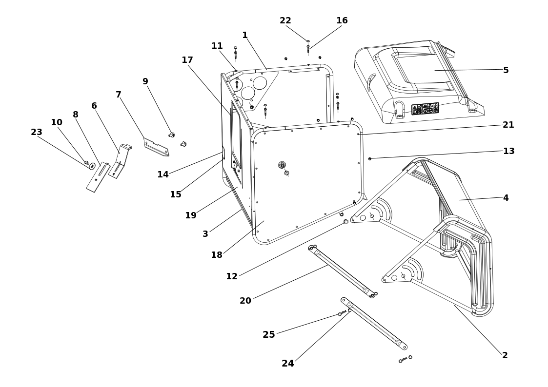 Vue éclatée OM 106/24 KH 4X2 HD (K2400AVD V-Twin - EURO5) Cat. 2026