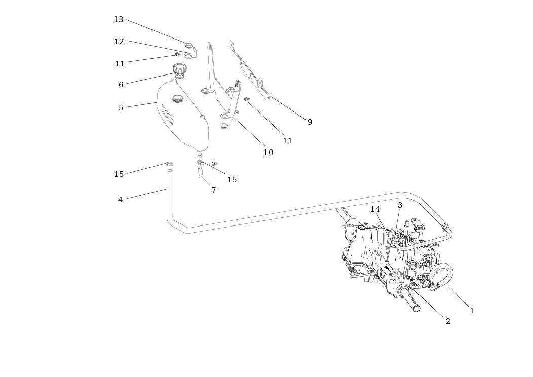 Vue éclatée OM 106/24 KH 4X2 HD (K2400AVD V-Twin - EURO5) Cat. 2026