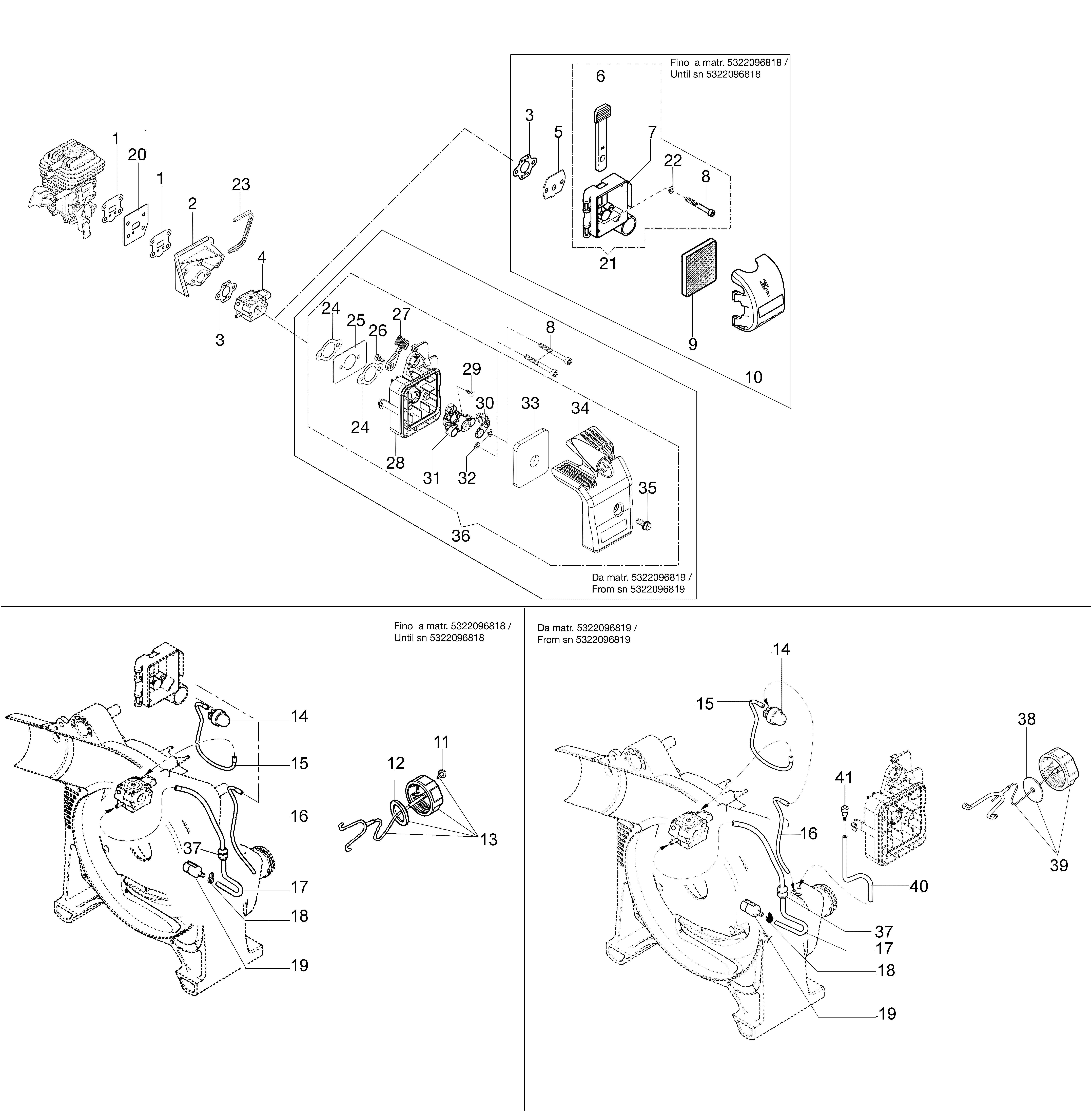Vue éclatée BV 270