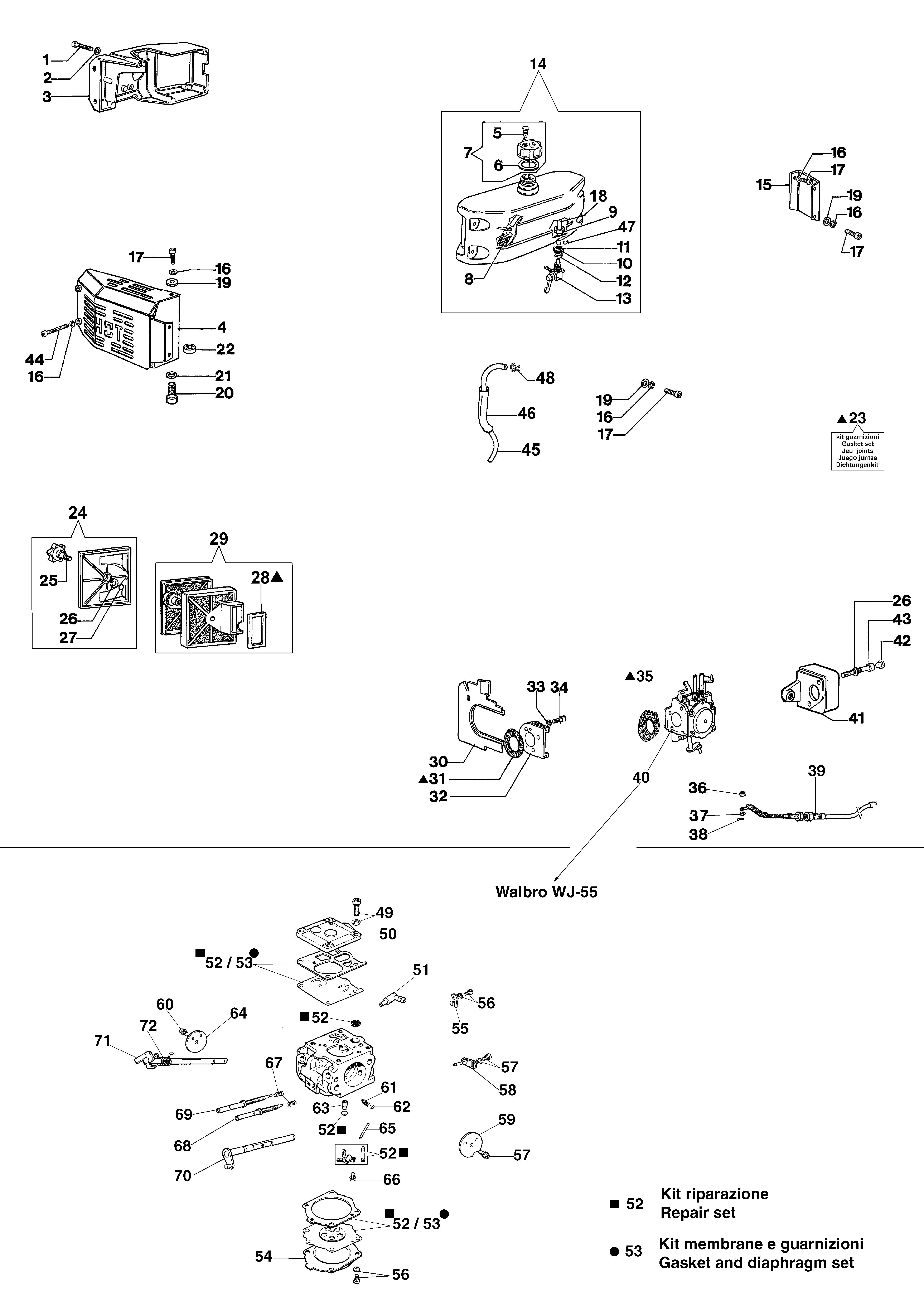 Vue éclatée MTL 81 R