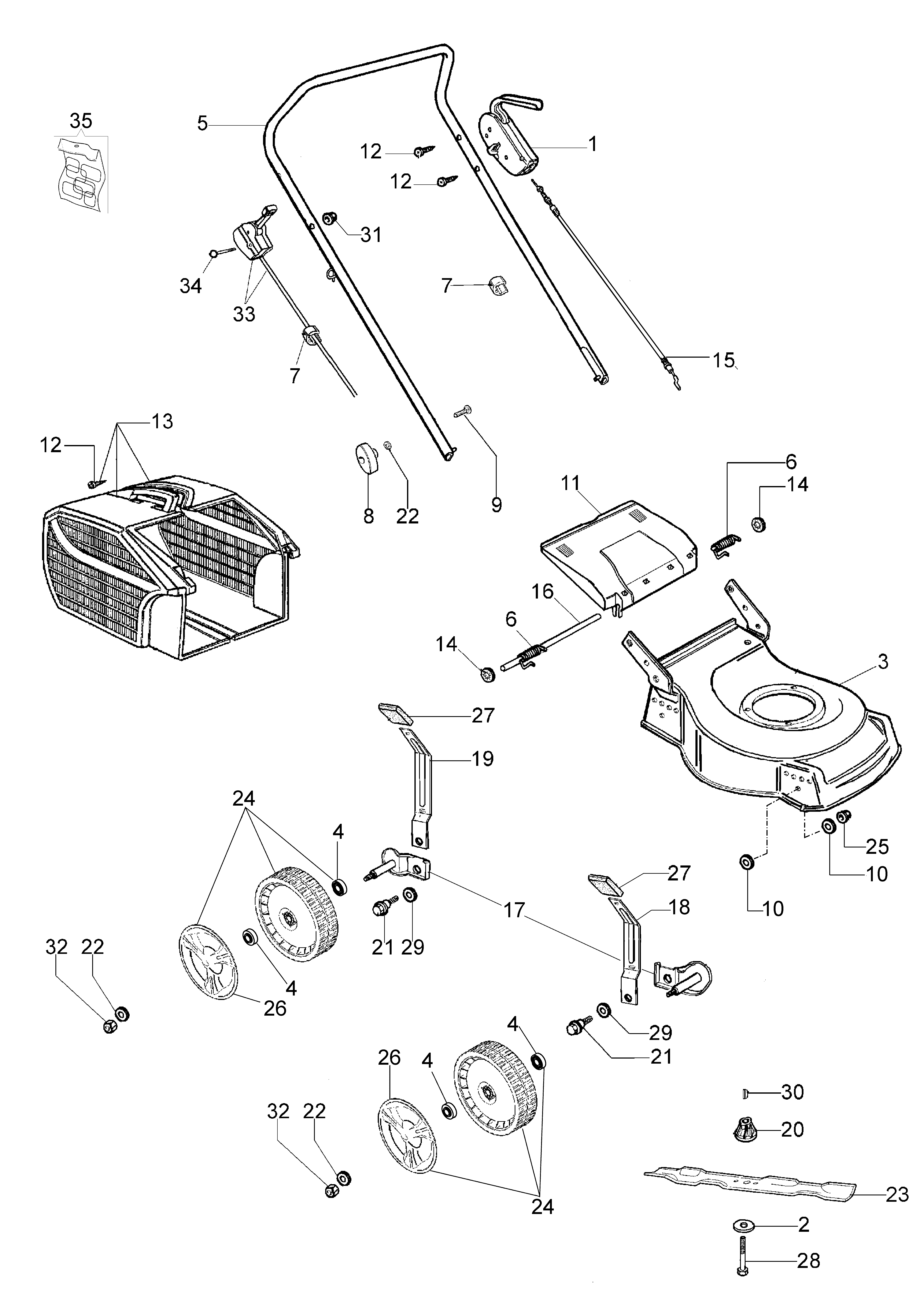 Vue éclatée G 44 PK ESSENTIAL (K600 - AUTOCHOKE)