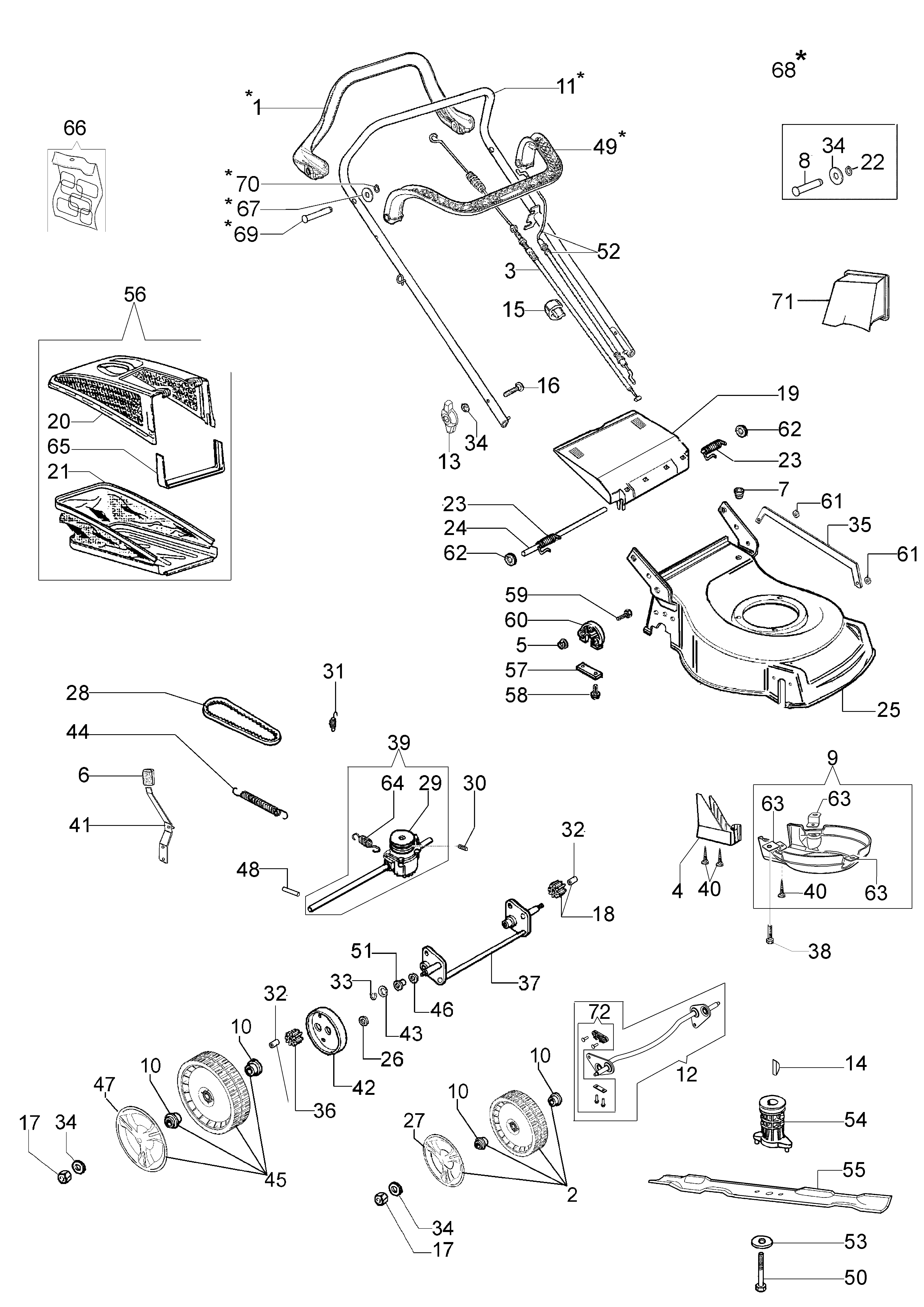 Vue éclatée S 500 TBQ CONFORT (66119131E1E)