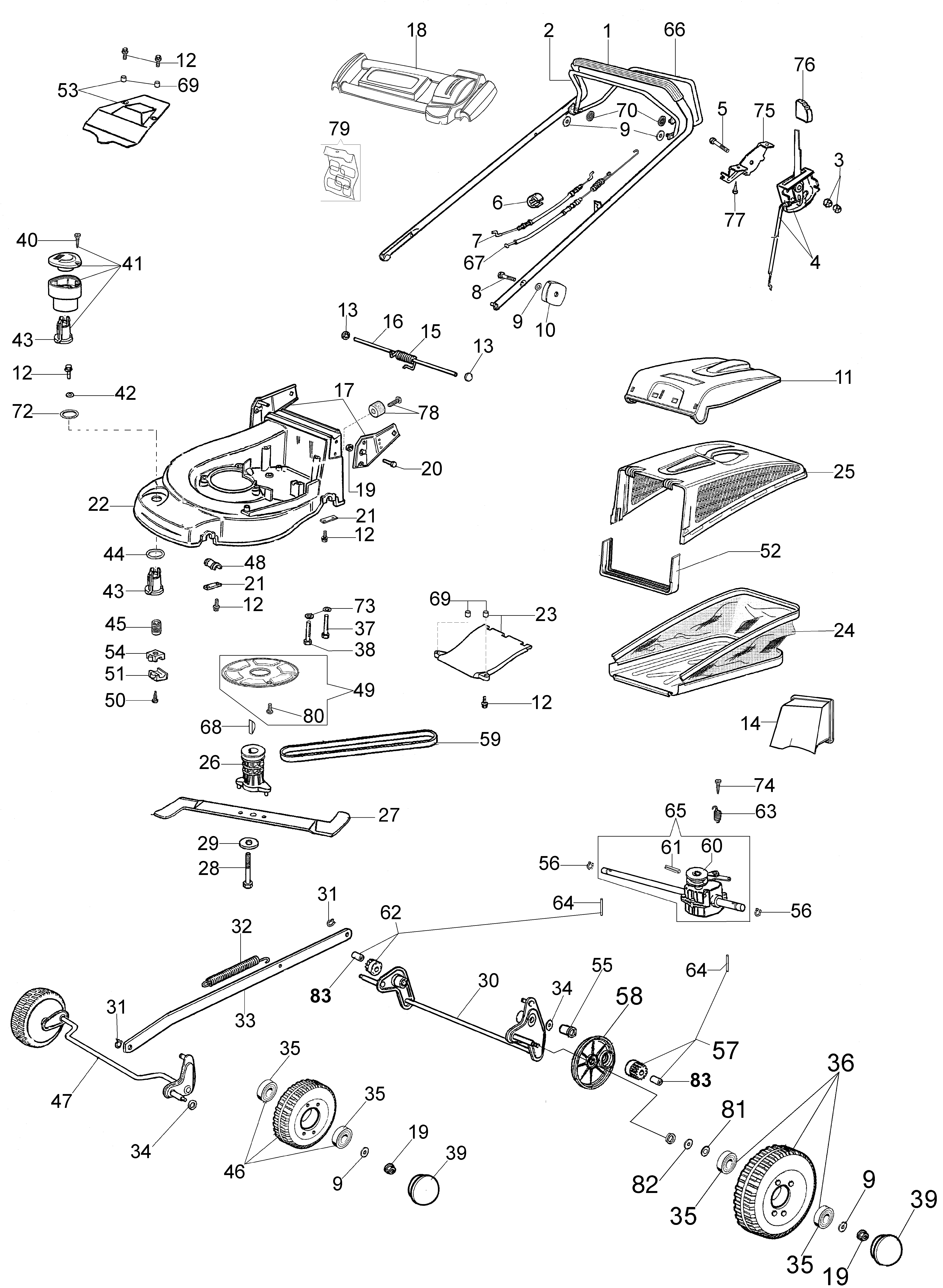 Vue éclatée S 5000 TK (K600 - 66099052E1E)