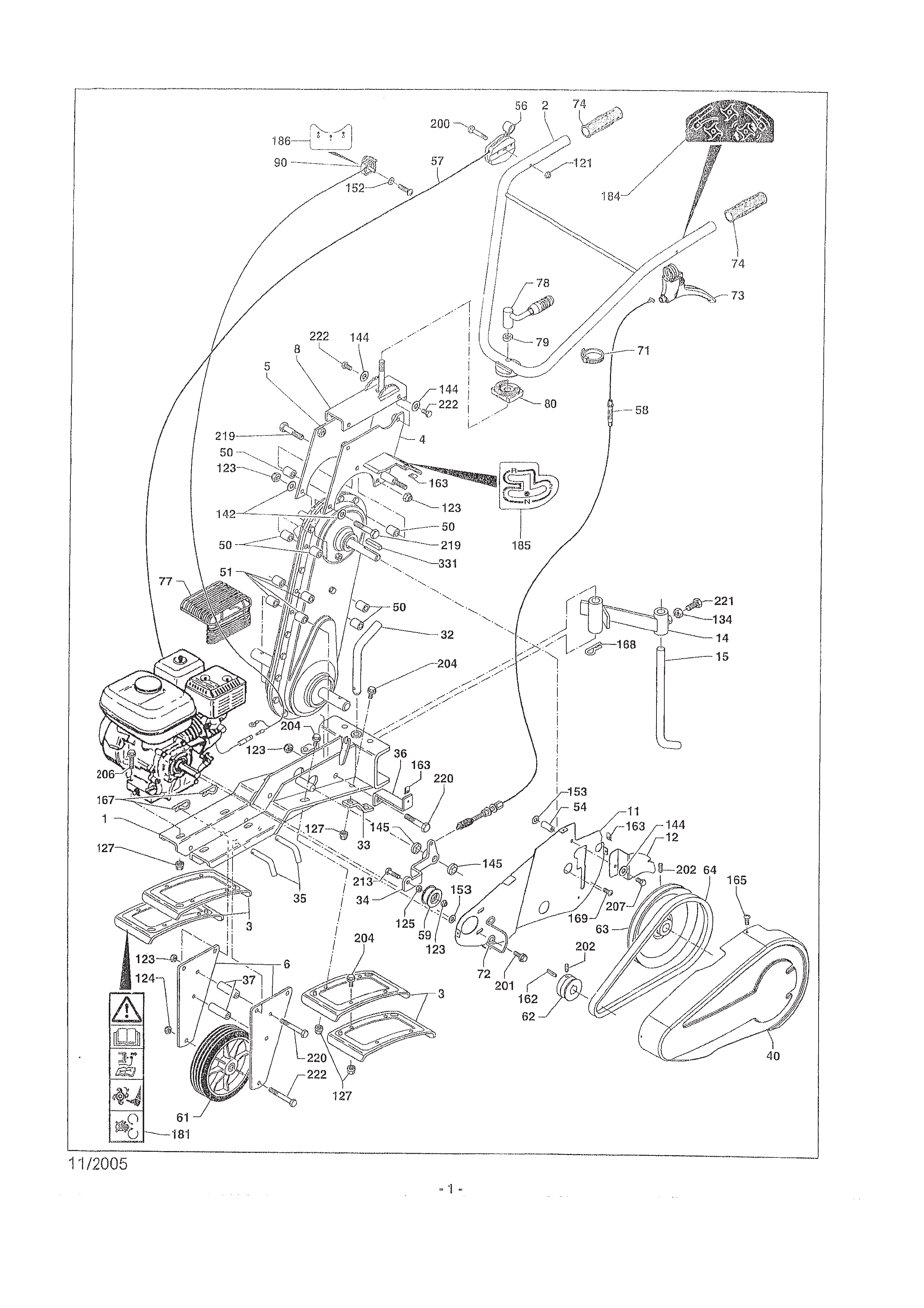 Vue éclatée ST 4661F-FLB moteur Subaru