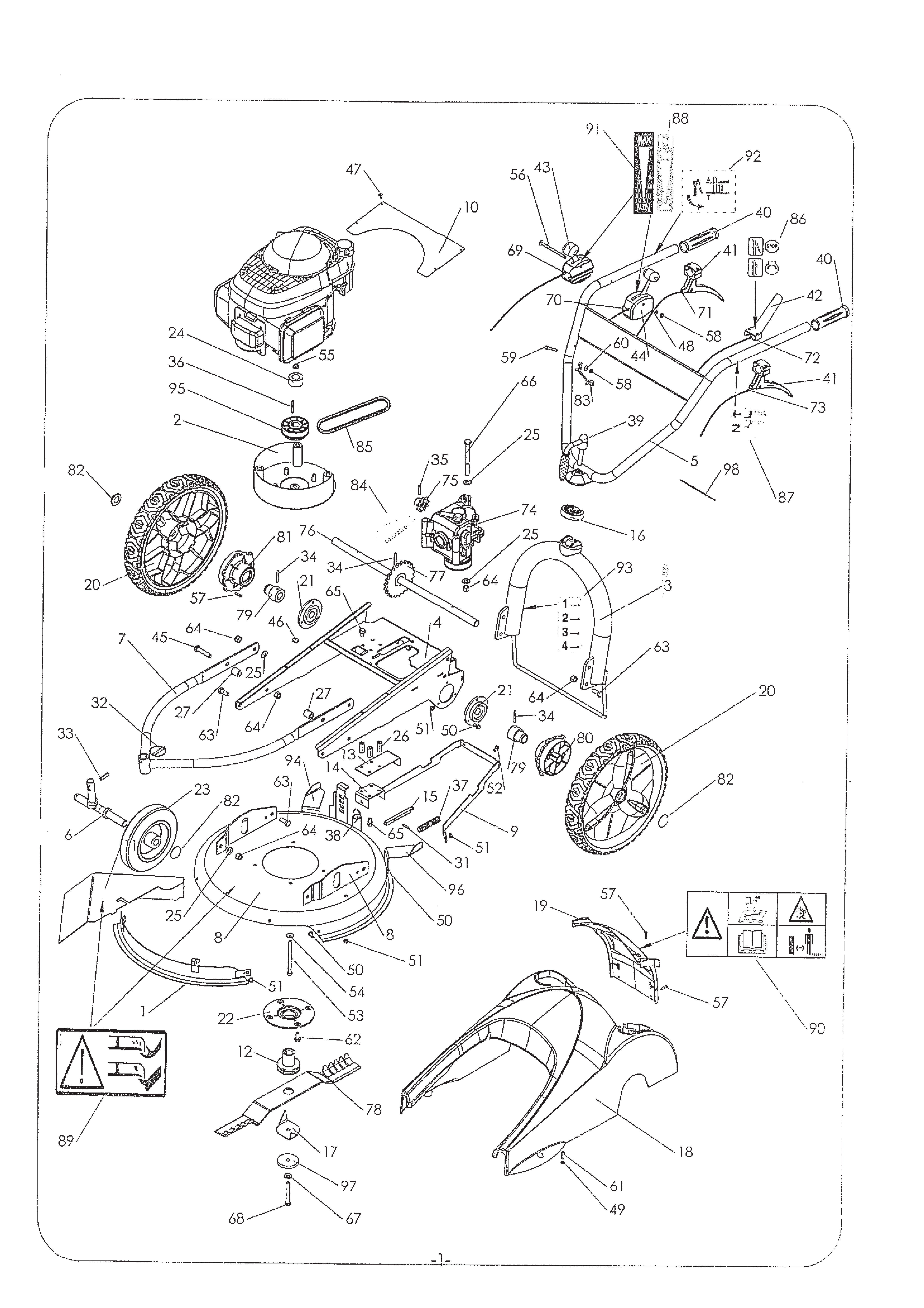 Vue éclatée E 51 PROV2