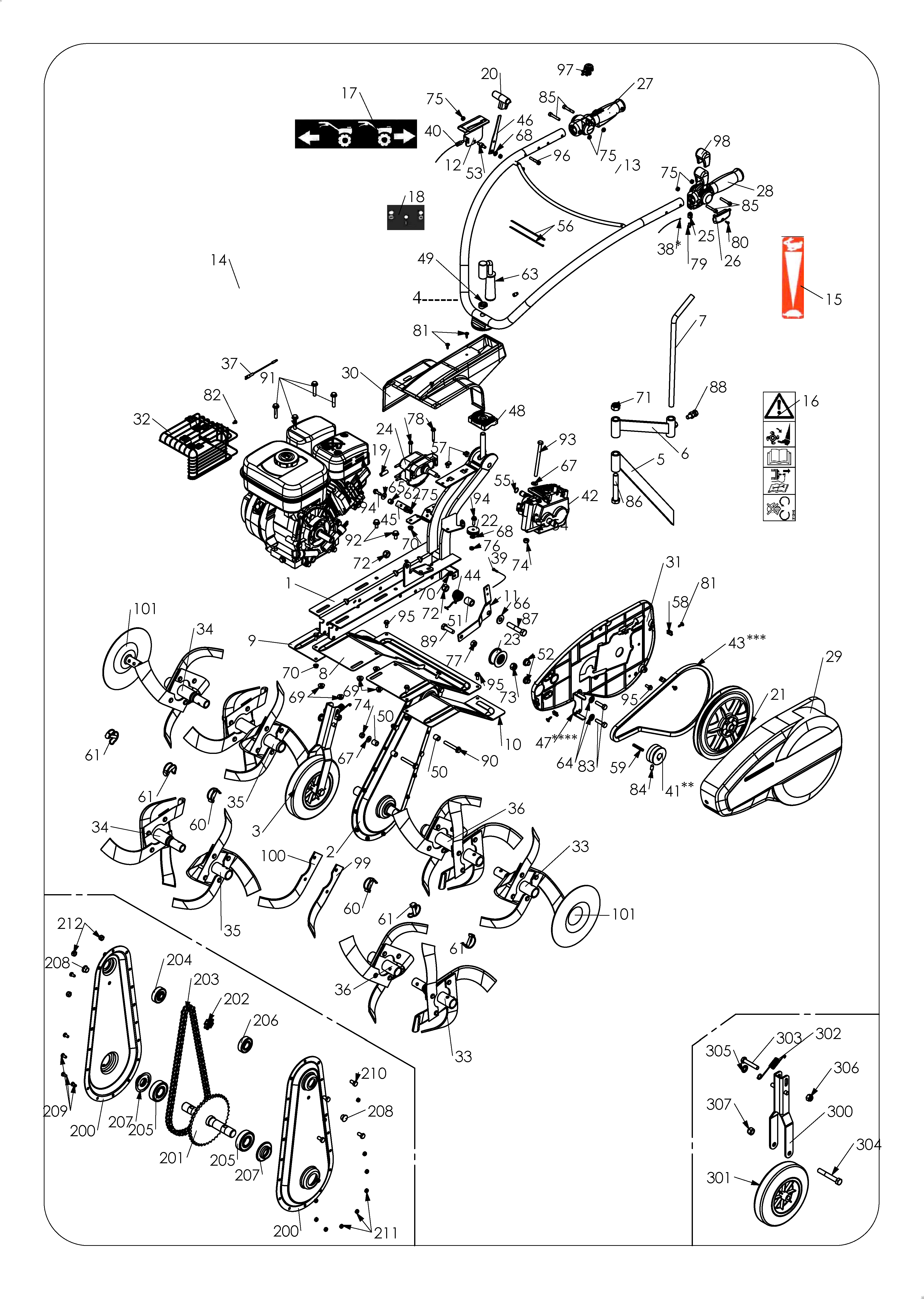Vue éclatée ST 2660 RP Version 2016