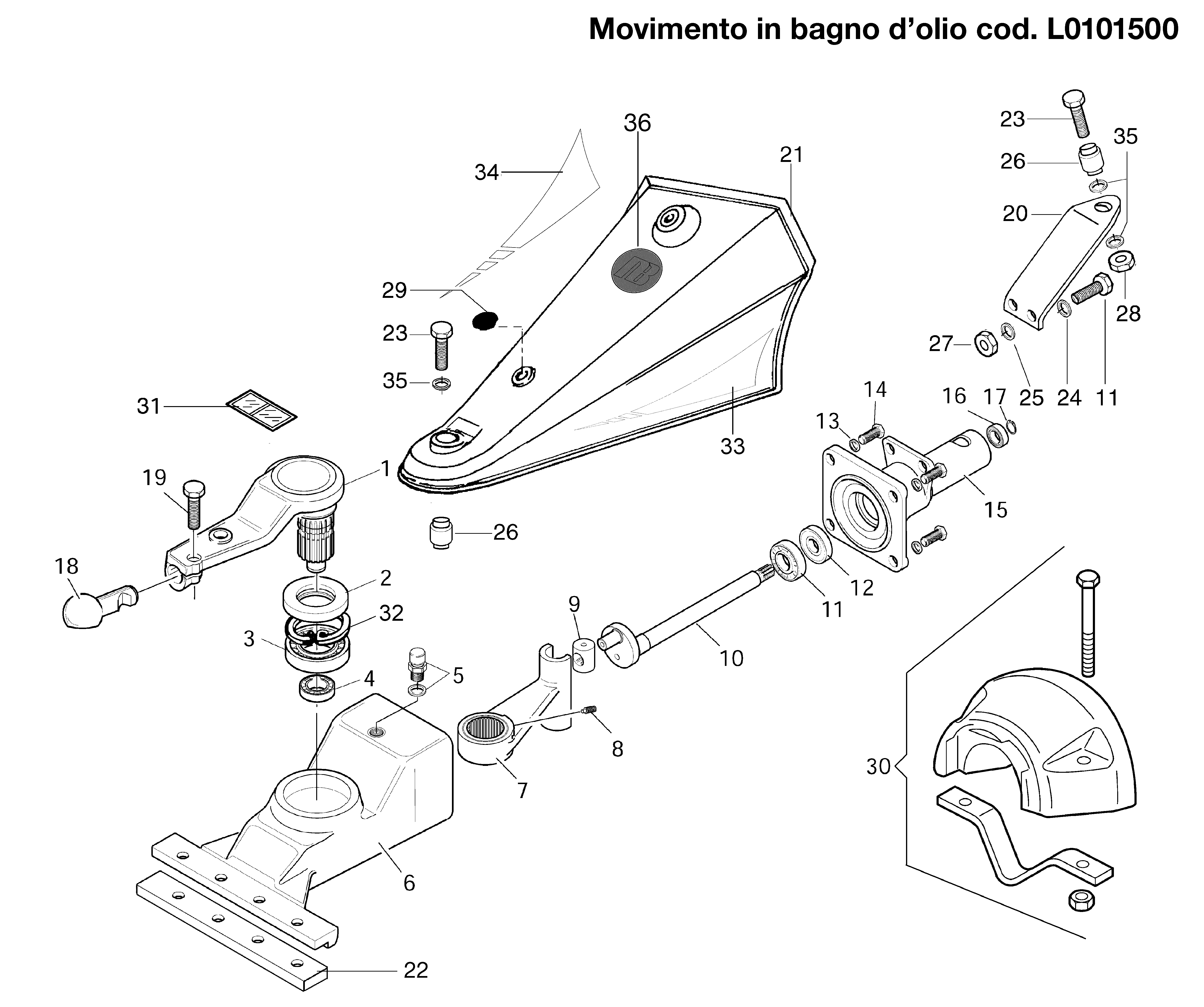 Vue éclatée MAXTER H4S – MAXTER DEL4S