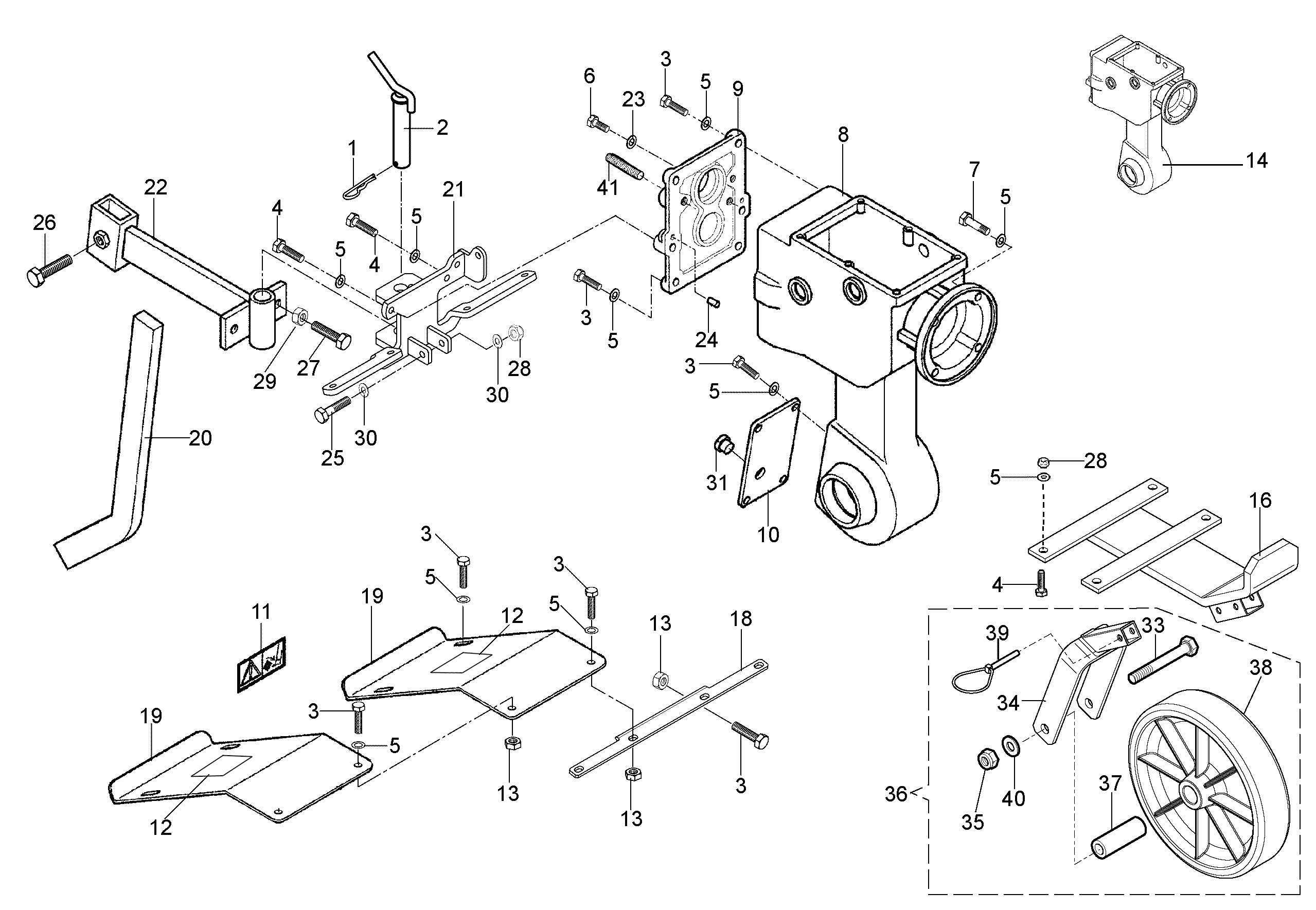 Vue éclatée ST PRO 115 H (2019)