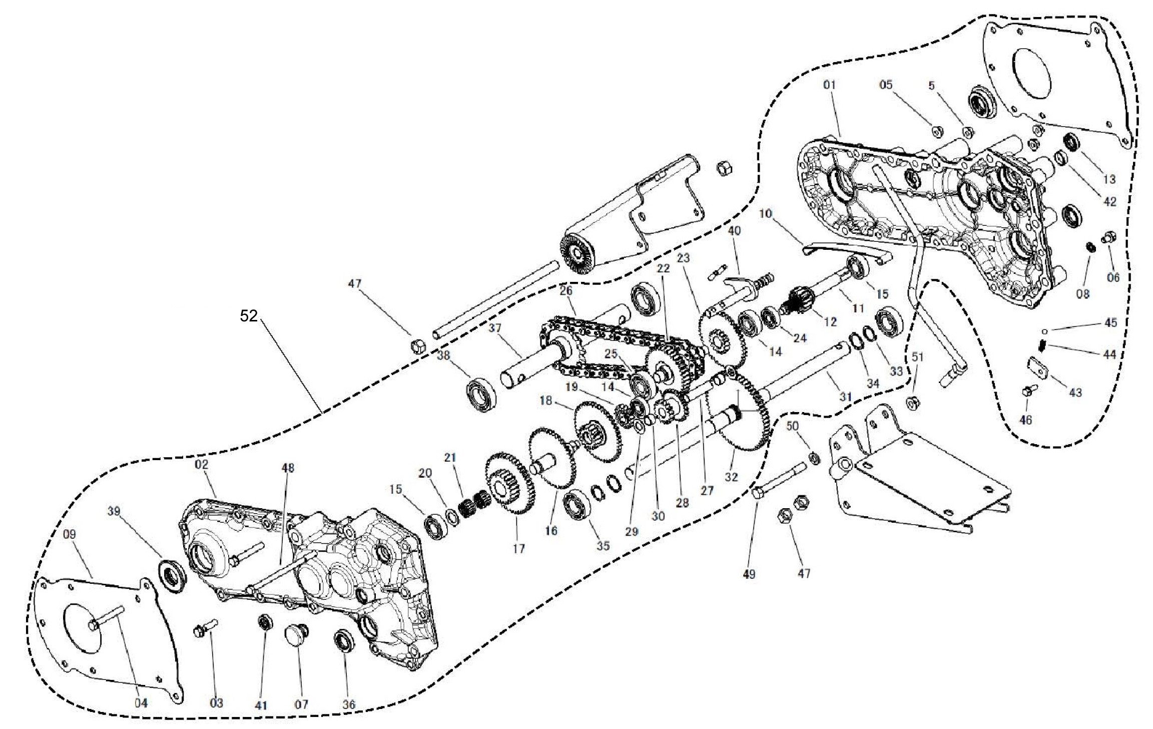 Vue éclatée 480 R Version 2020